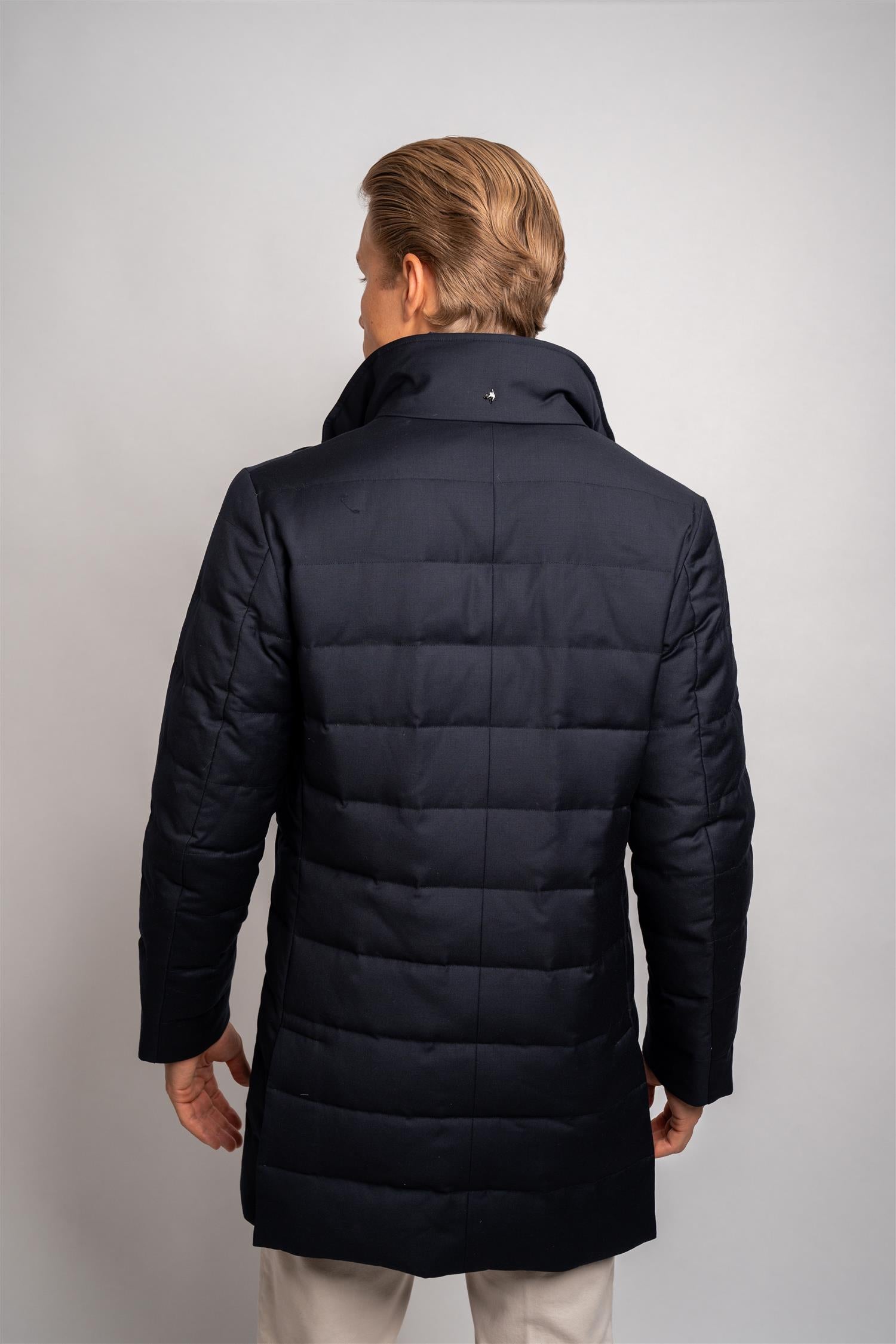 Man Down Coat - Dark Blue