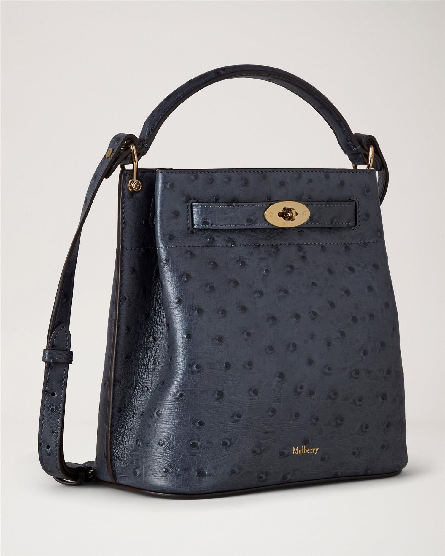 Islington Bucket Ostrich Print