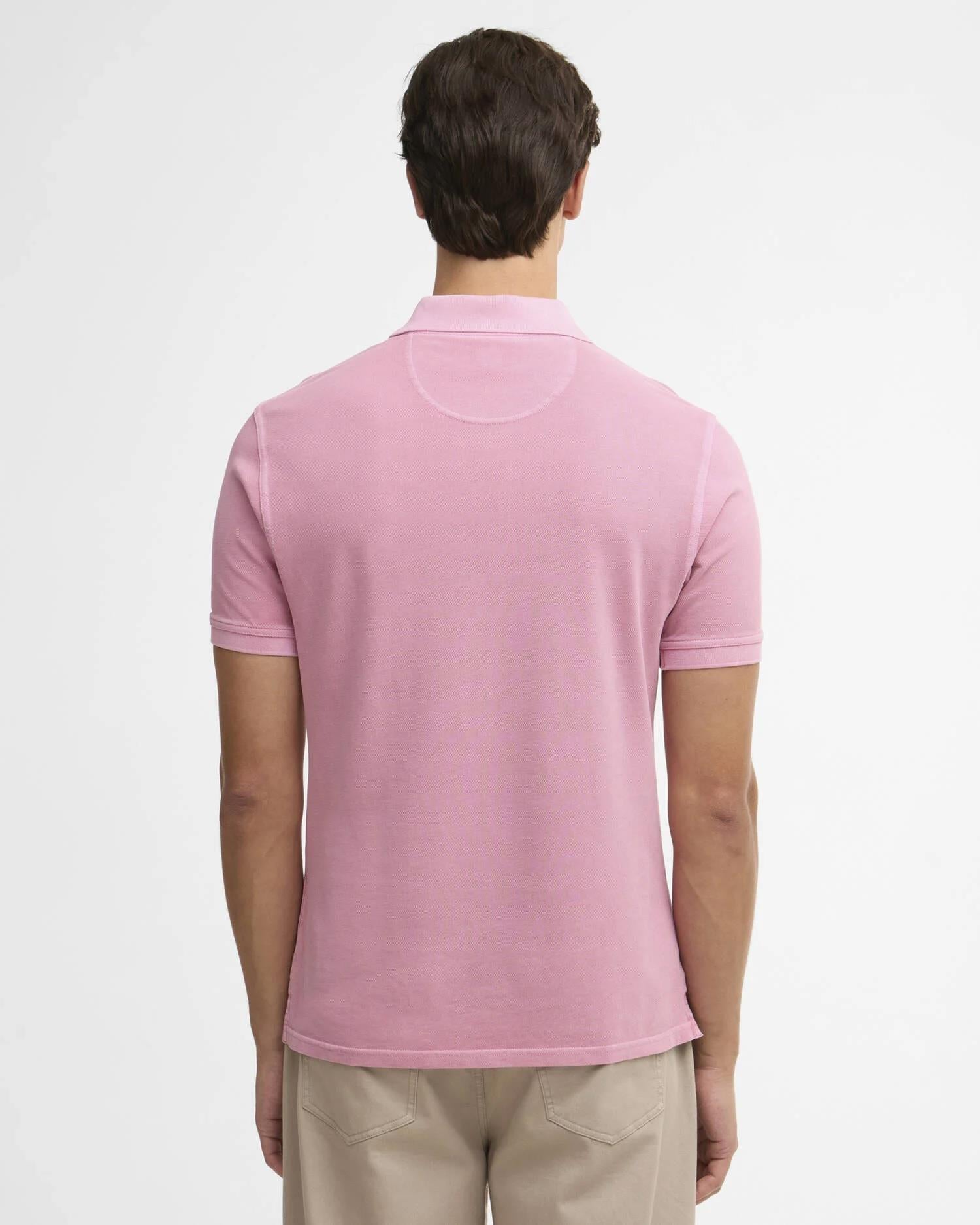 Washed Tartan Polo - Washed Pink