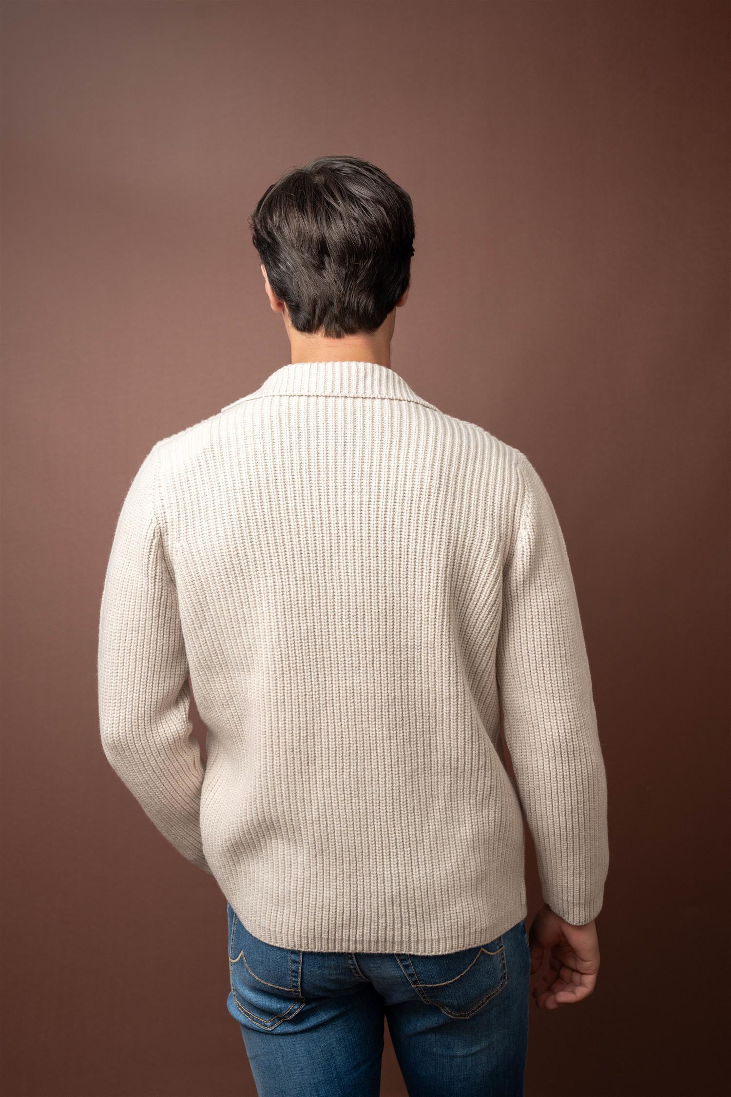Knitted Jacket - Beige