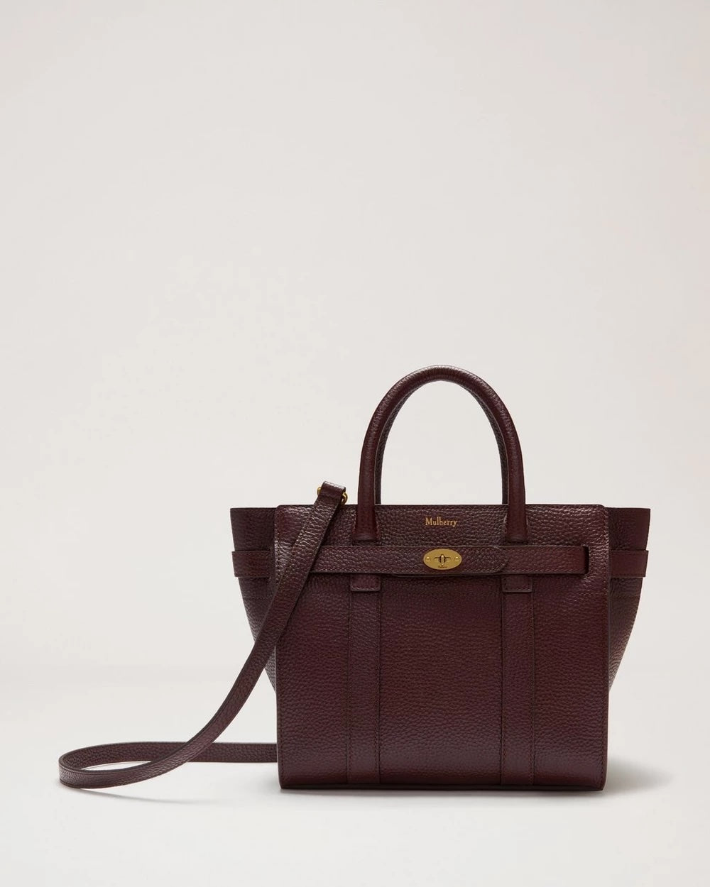 Mini Zipped Bayswater Oxblood Small Classic Grain
