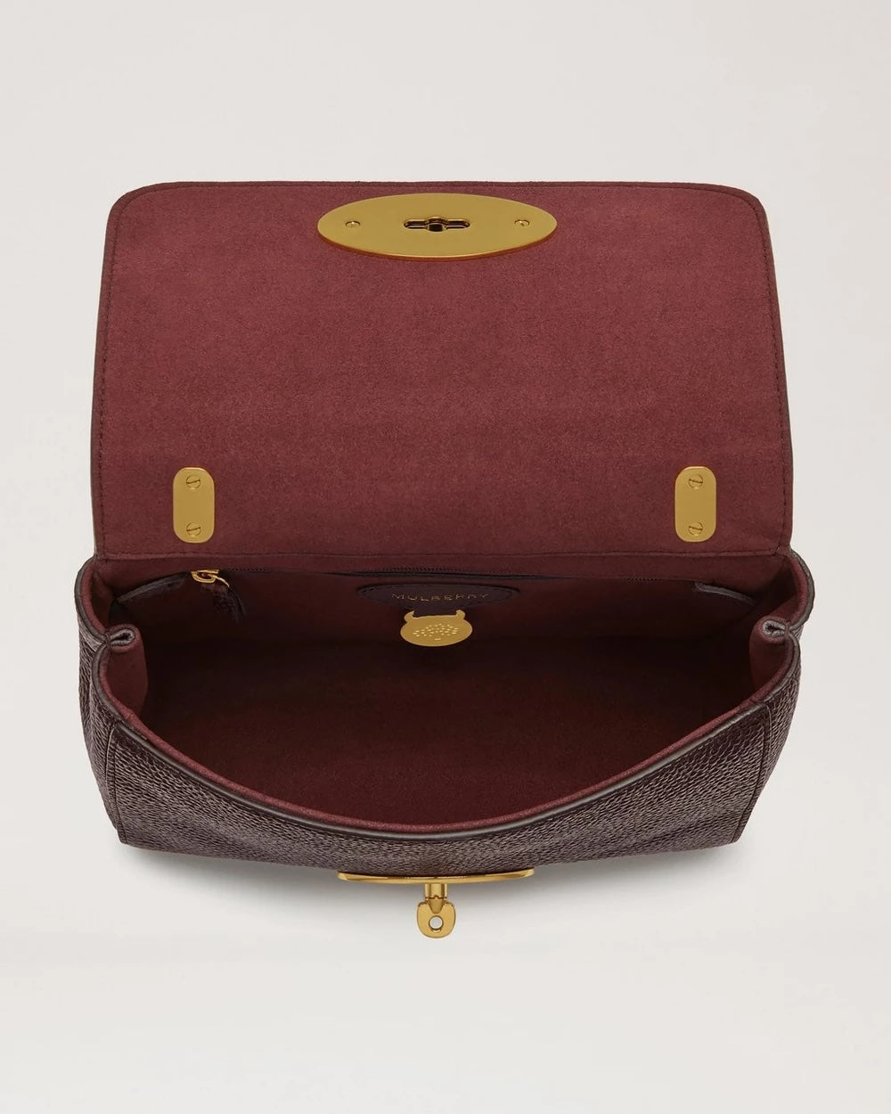 Lily Oxblood Small Classic Grain