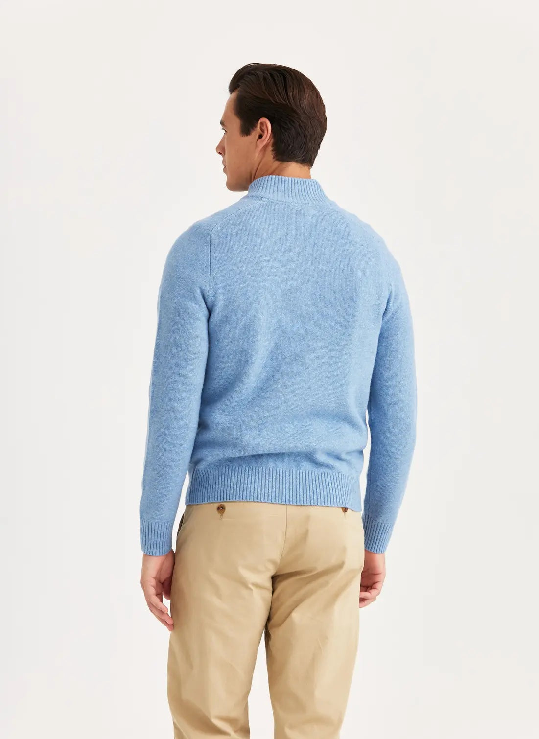 New Hertford Half Zip - Light Blue