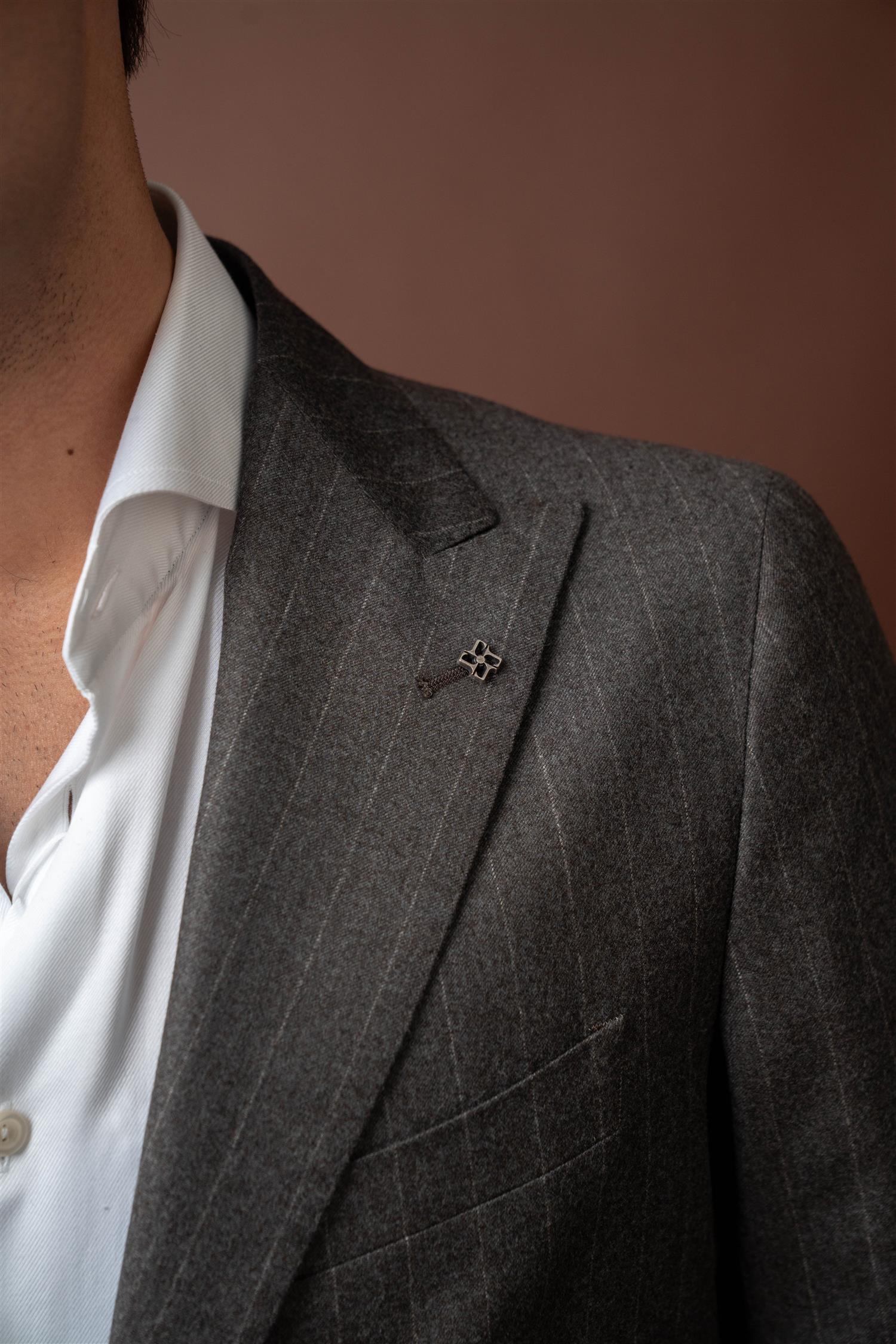 Super 110's Suit - Grey