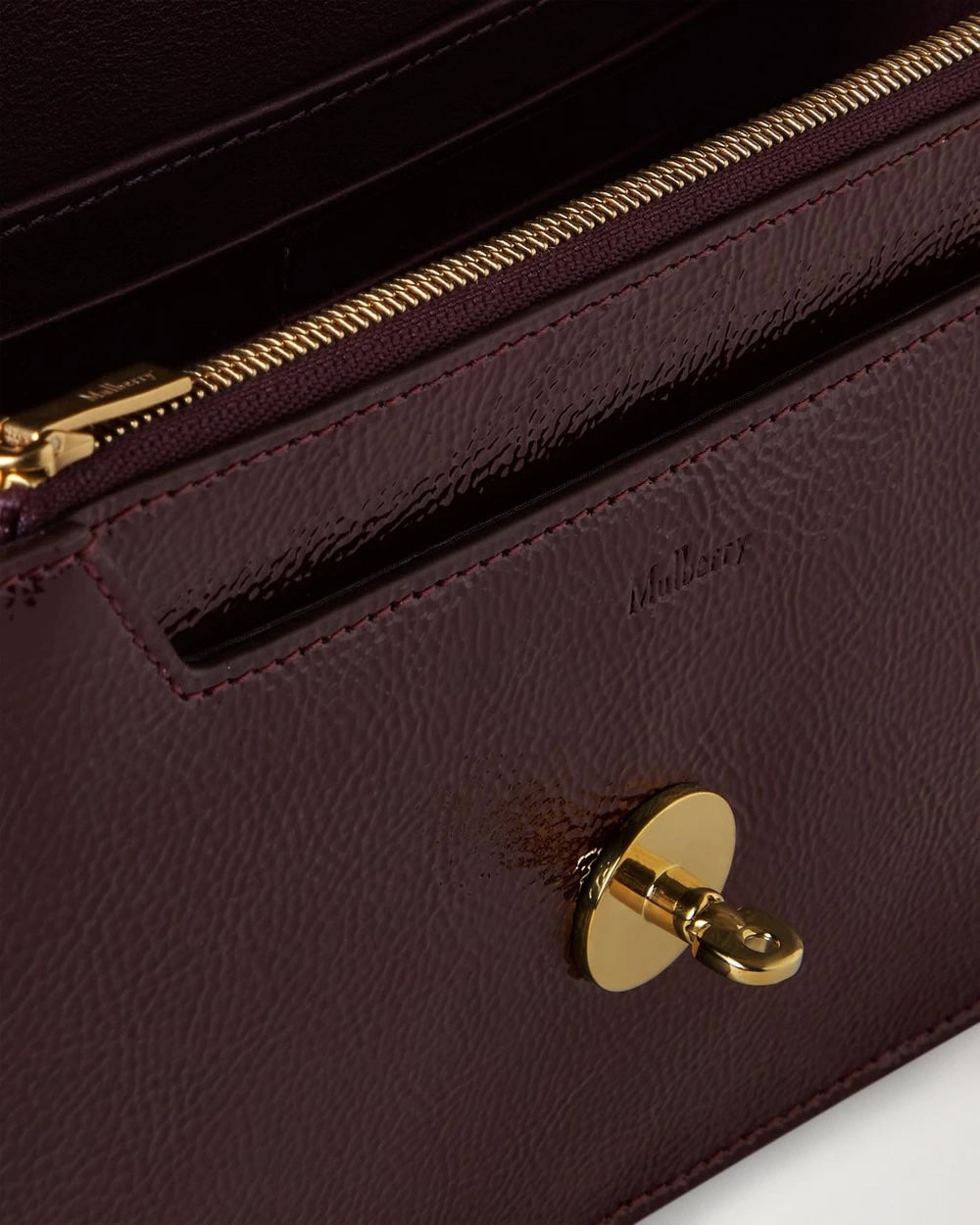 Small Darley Patent Deep Aubergine