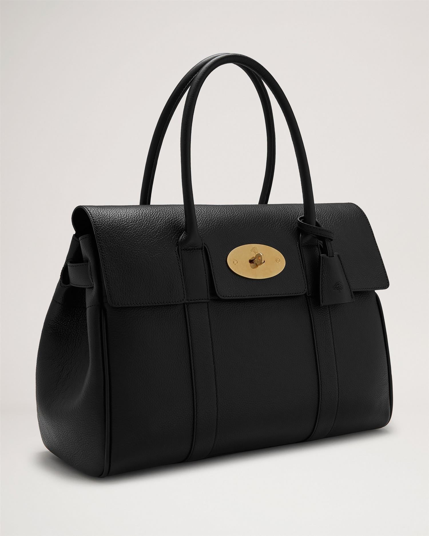 Bayswater Small Classic Grain Black-Brass