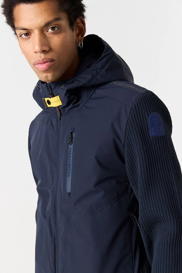Willard Hooded Jacket - Blue Navy