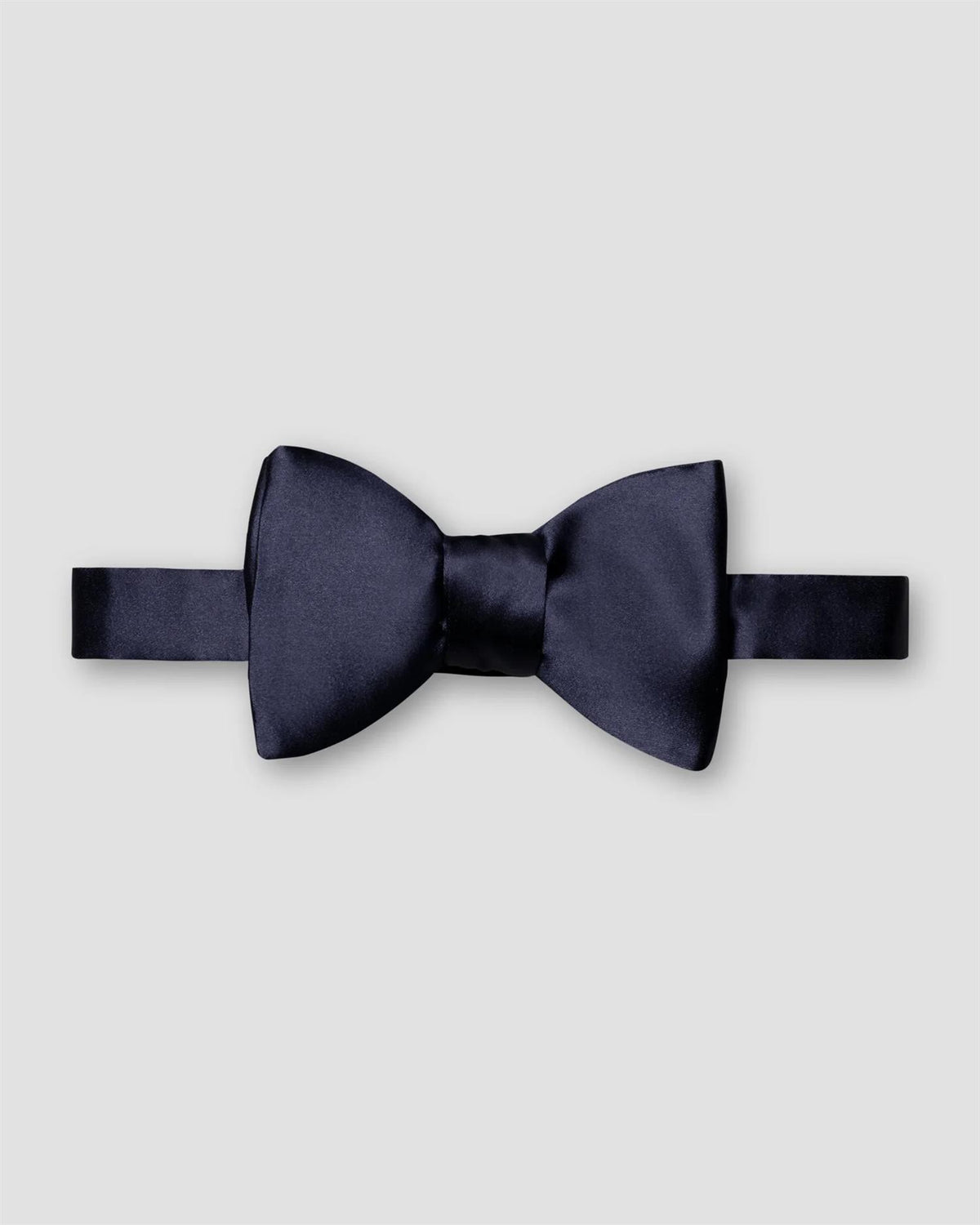 Navy Silk Bow Tie – Self Tied