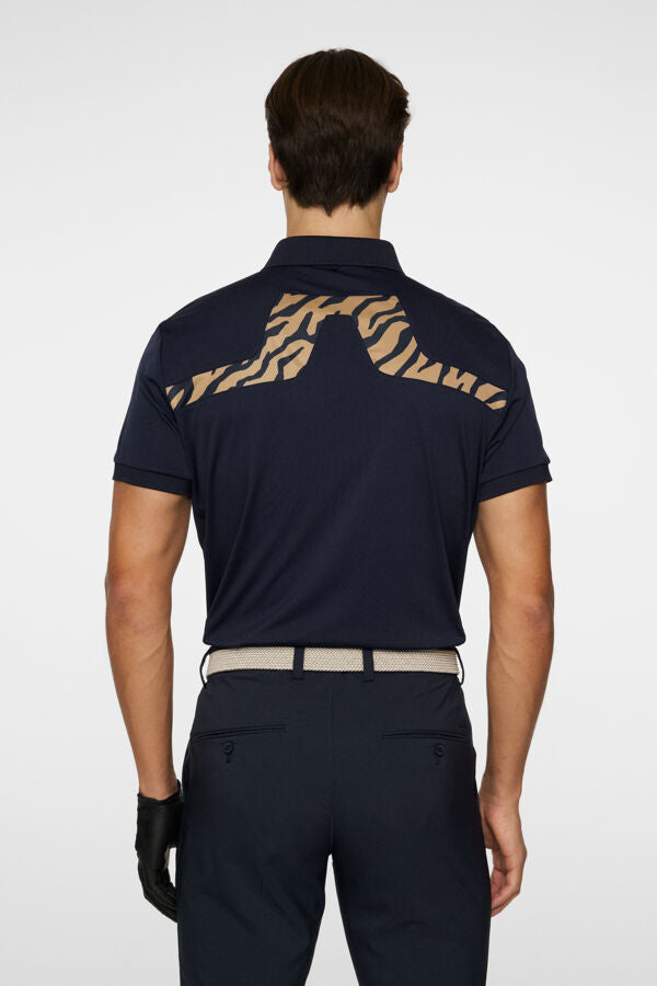 KV Print Polo - Tiger Brown