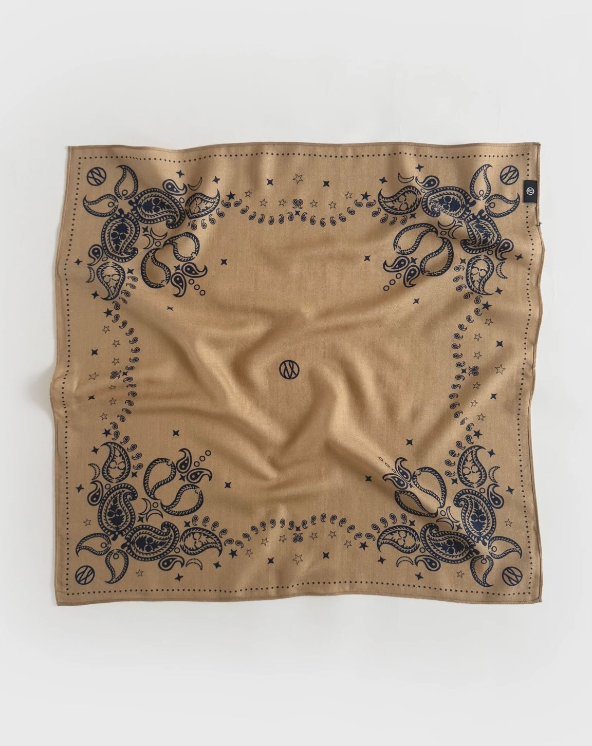 Wool Paisley Scarf Cappucino