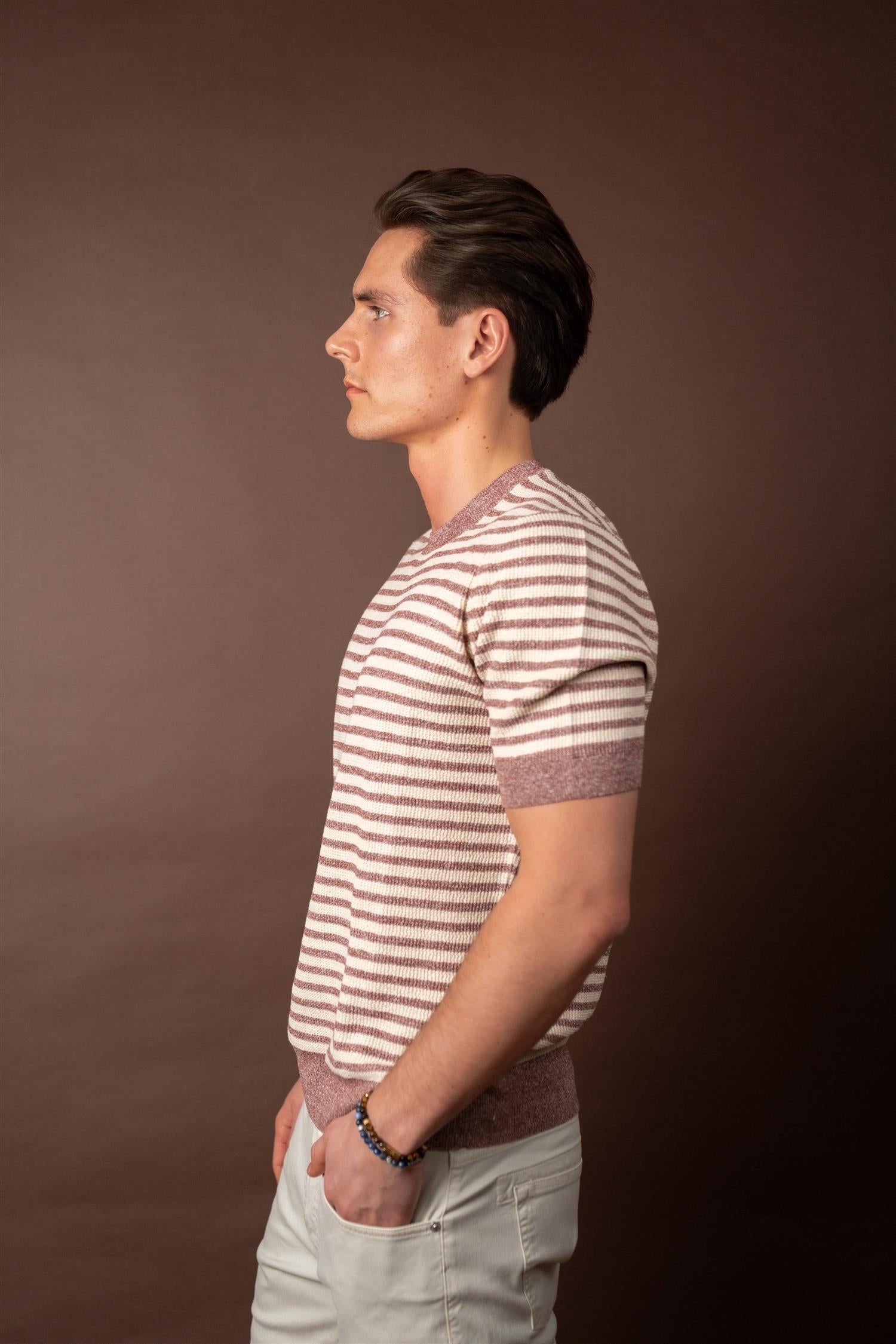 Striped T-shirt - Rust