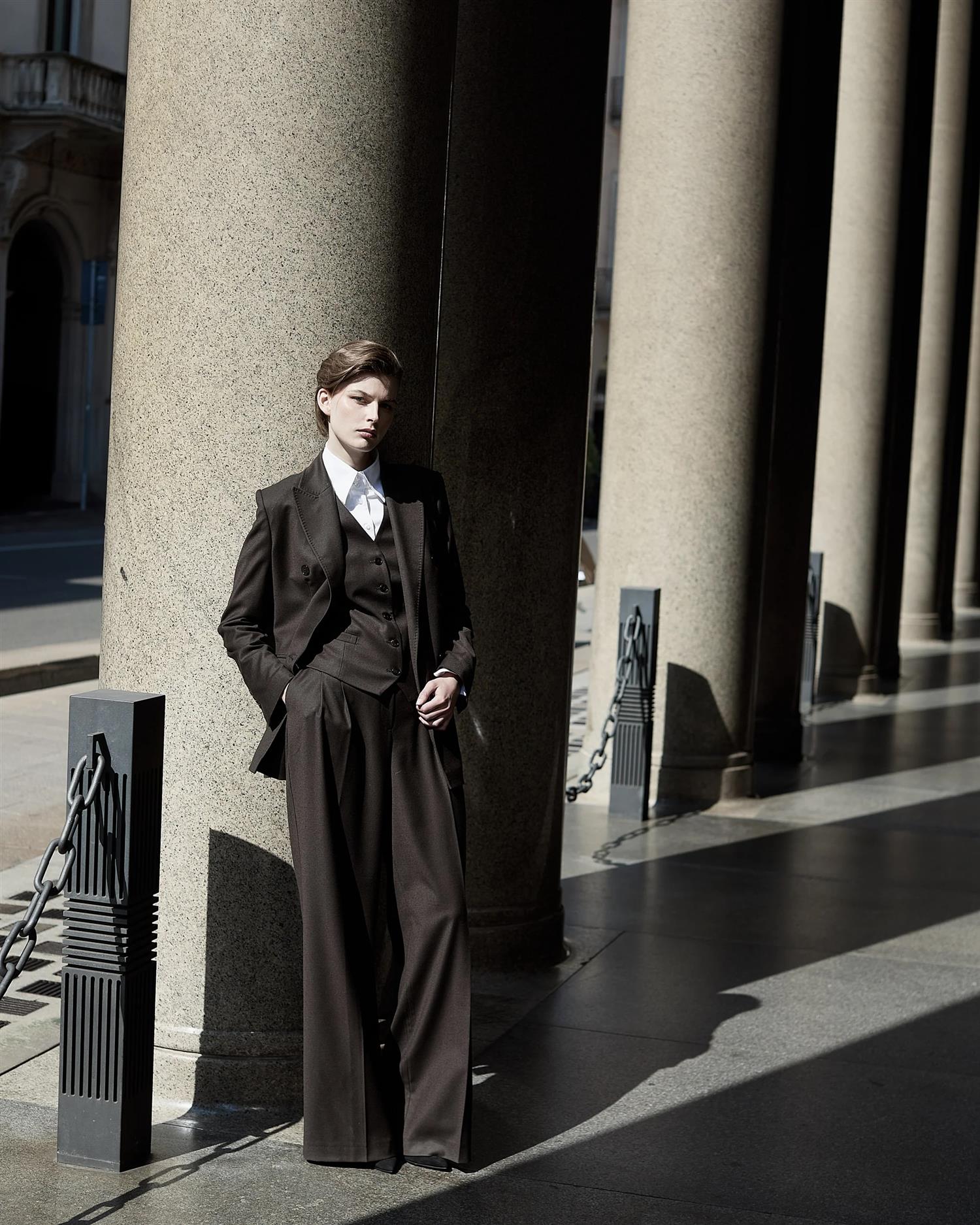 Gytta Wool Trousers – Espresso