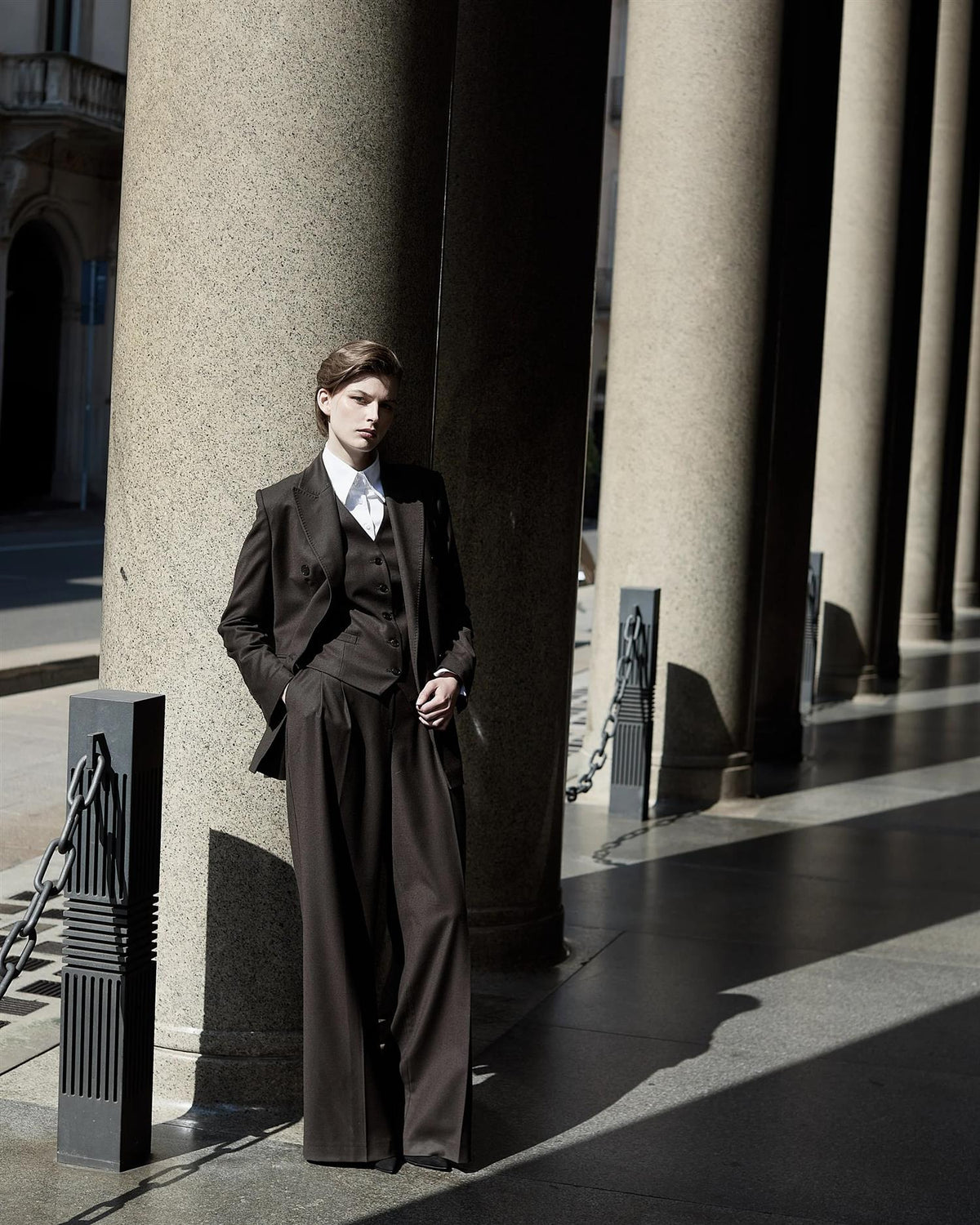 Gytta Wool Trousers – Espresso