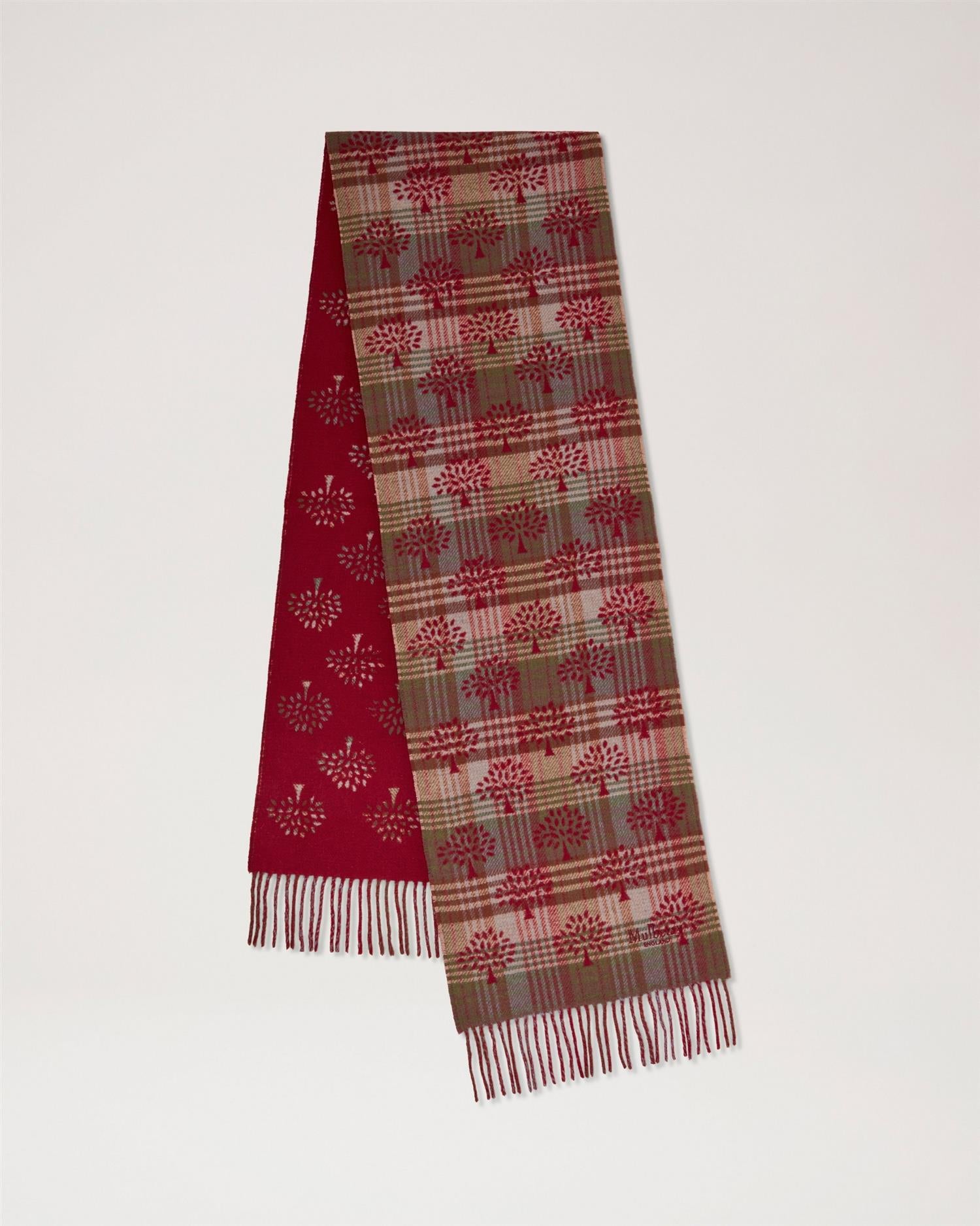 Mulberry Heritage Check & Tree Scarf