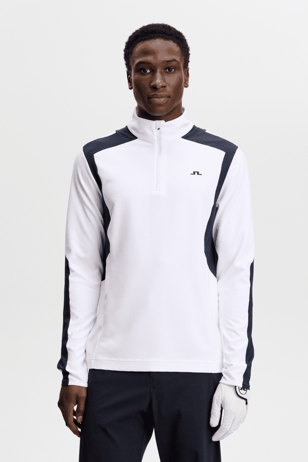 Lukas Quarter Zip Mid Layer - Hvit