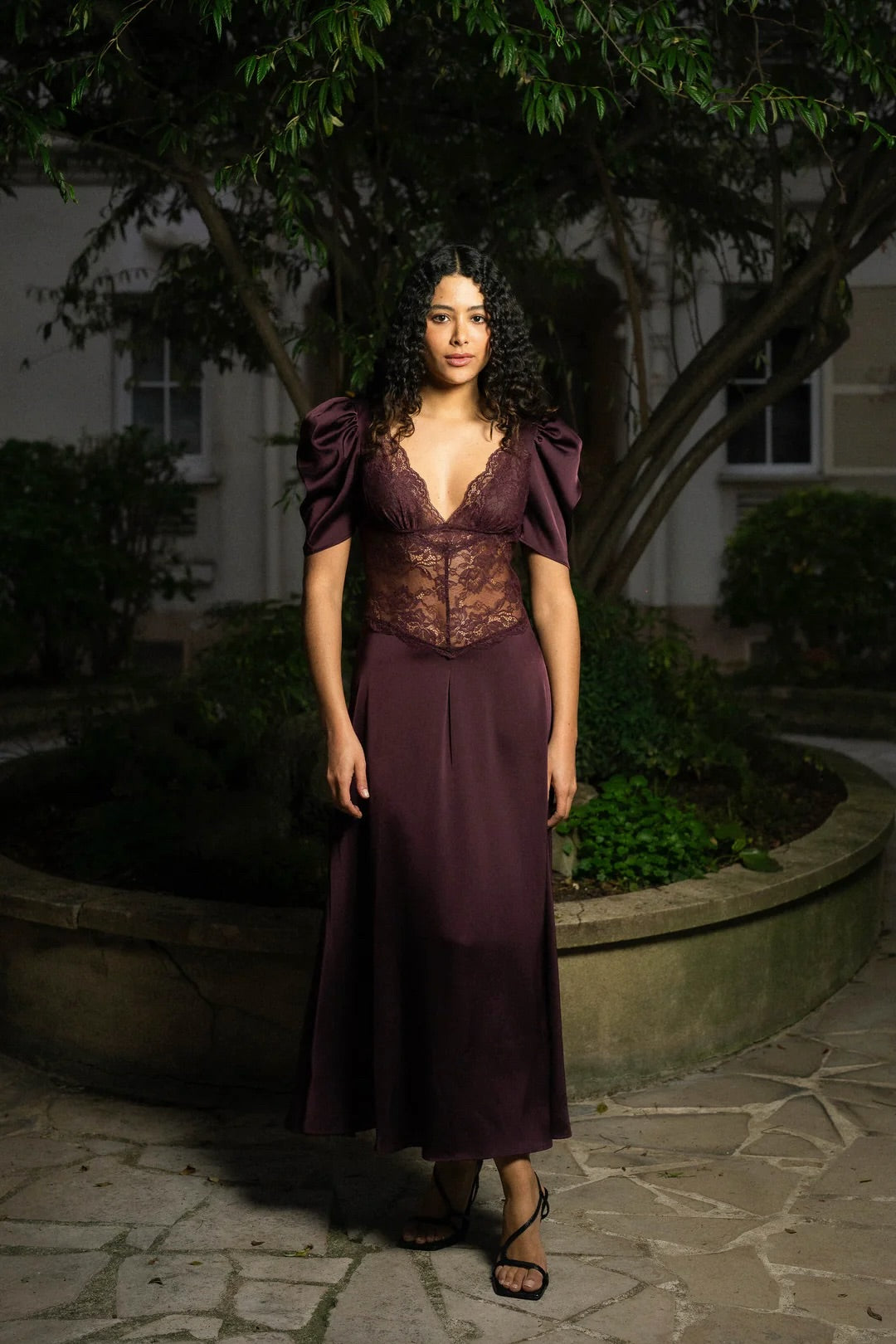 Francis Lace Midi Dress