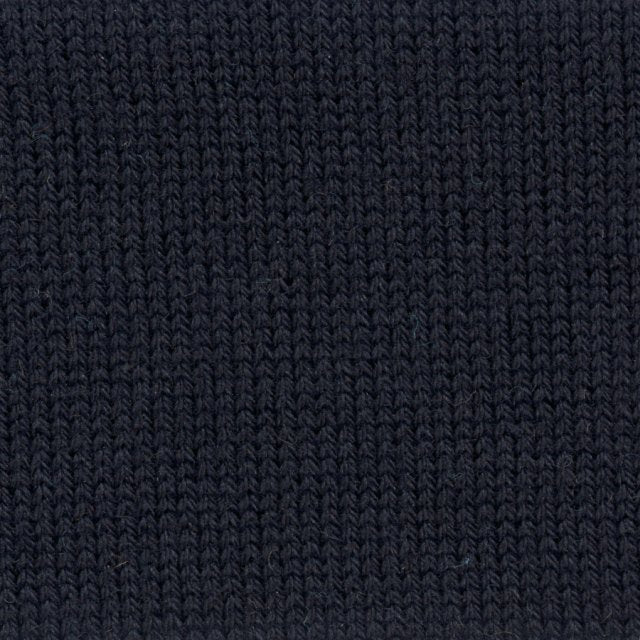 Knitted Cotton T-shirt - Navy
