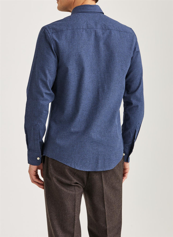 Watts Flannel Shirt - Navy
