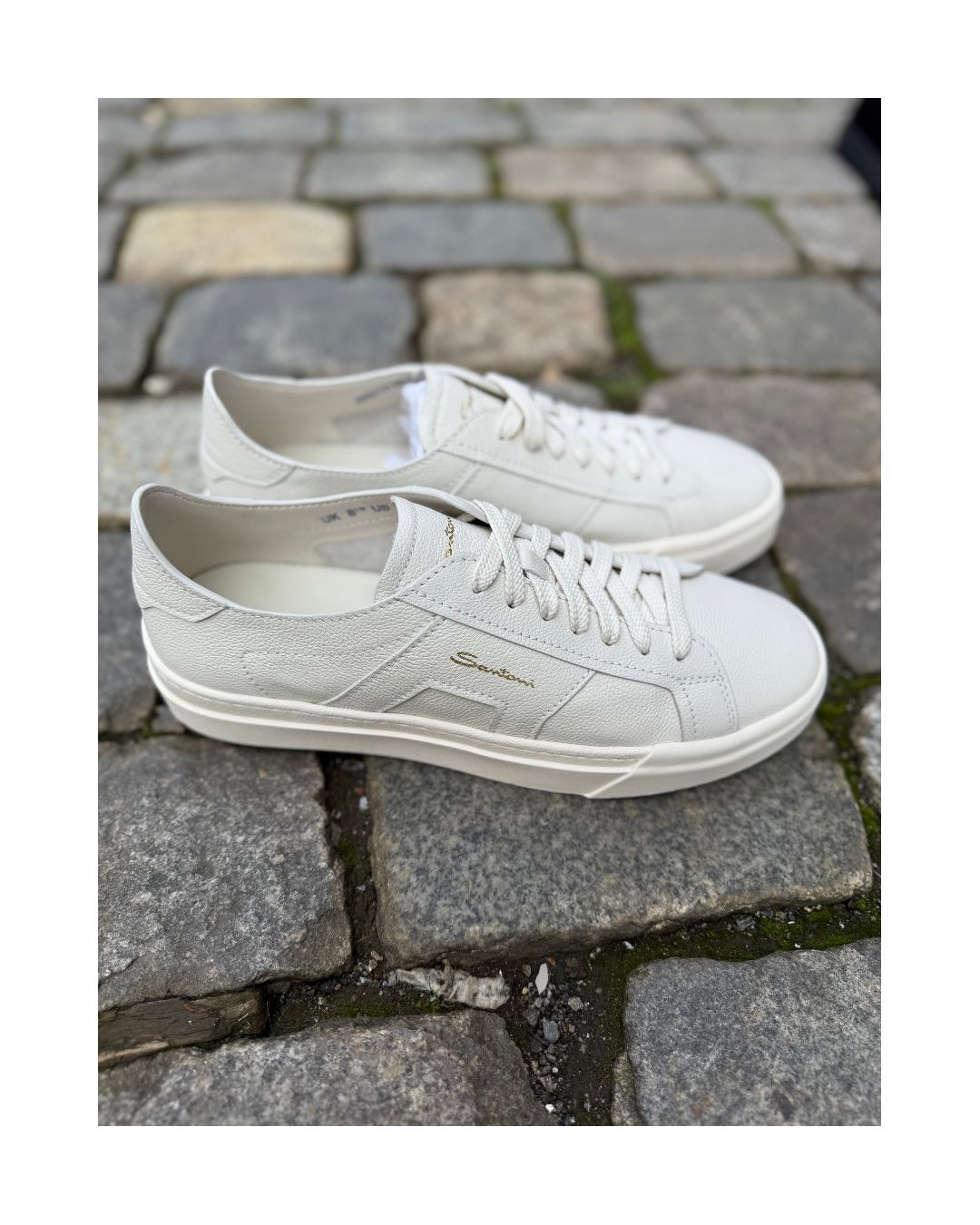 Double Buckle Sneaker - White