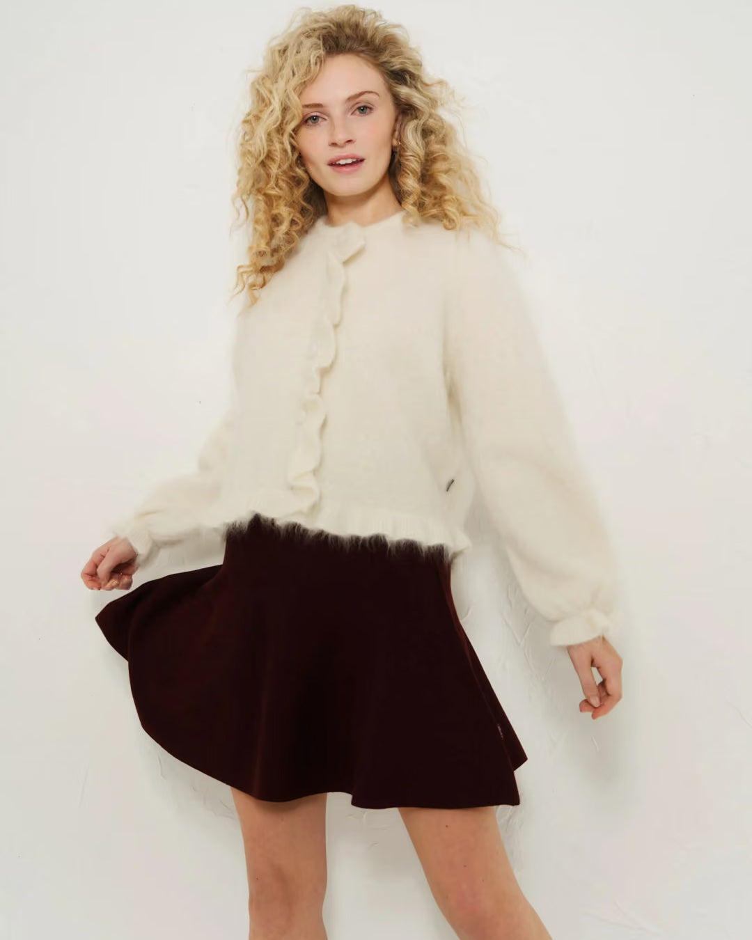 Ana Chunky Cardigan - Bright White