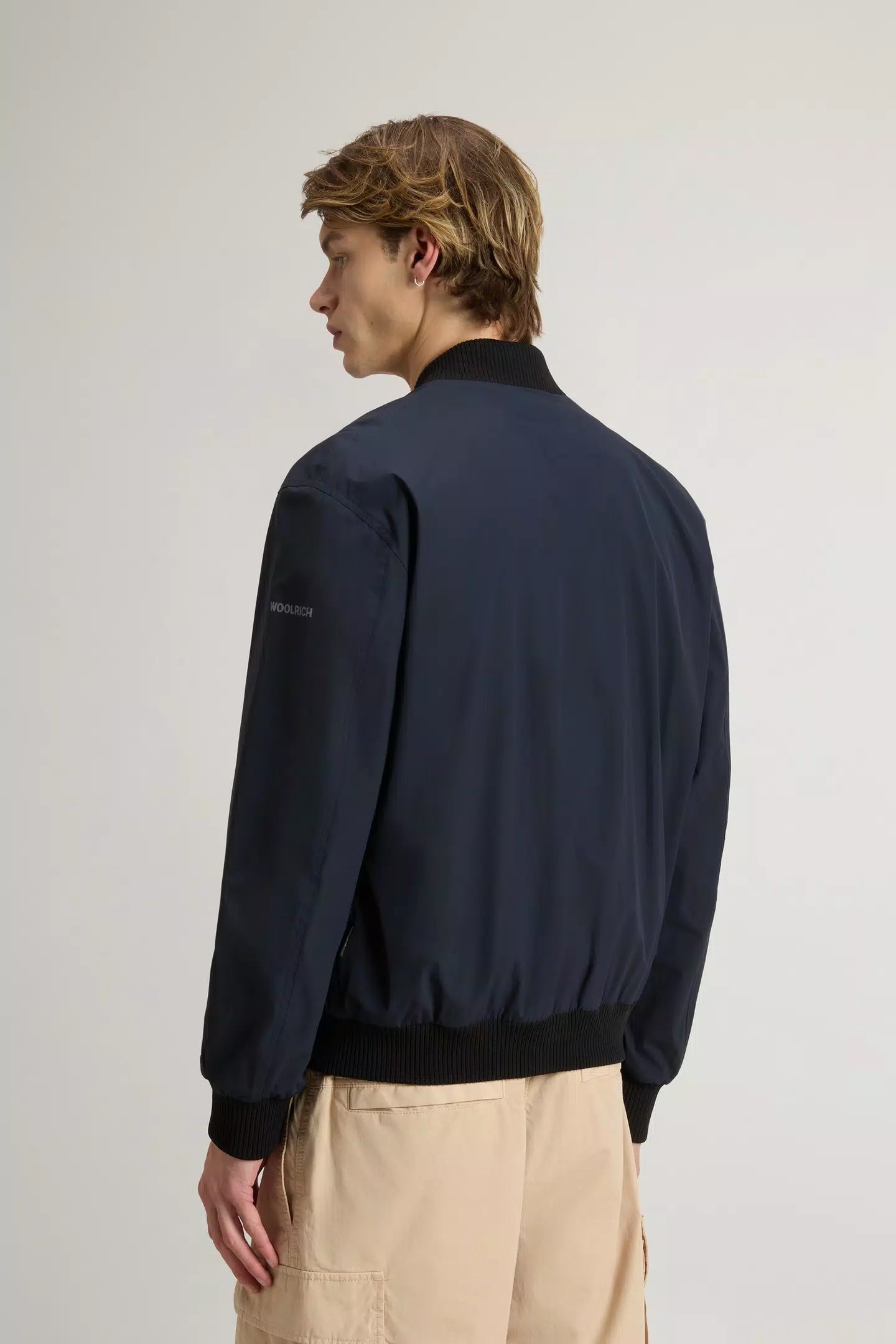 Matt Stretch Bomber - Melton Blue