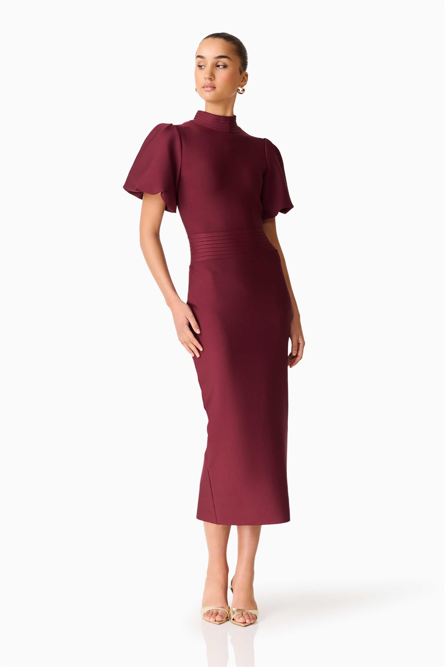 Ella Midi Dress Berry