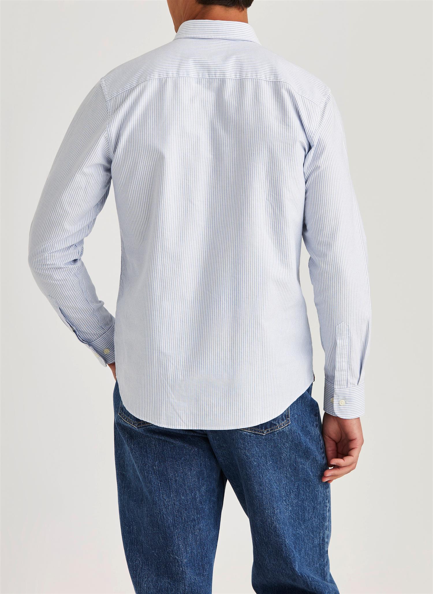 Oxford Striped BD Shirt - Light Blue