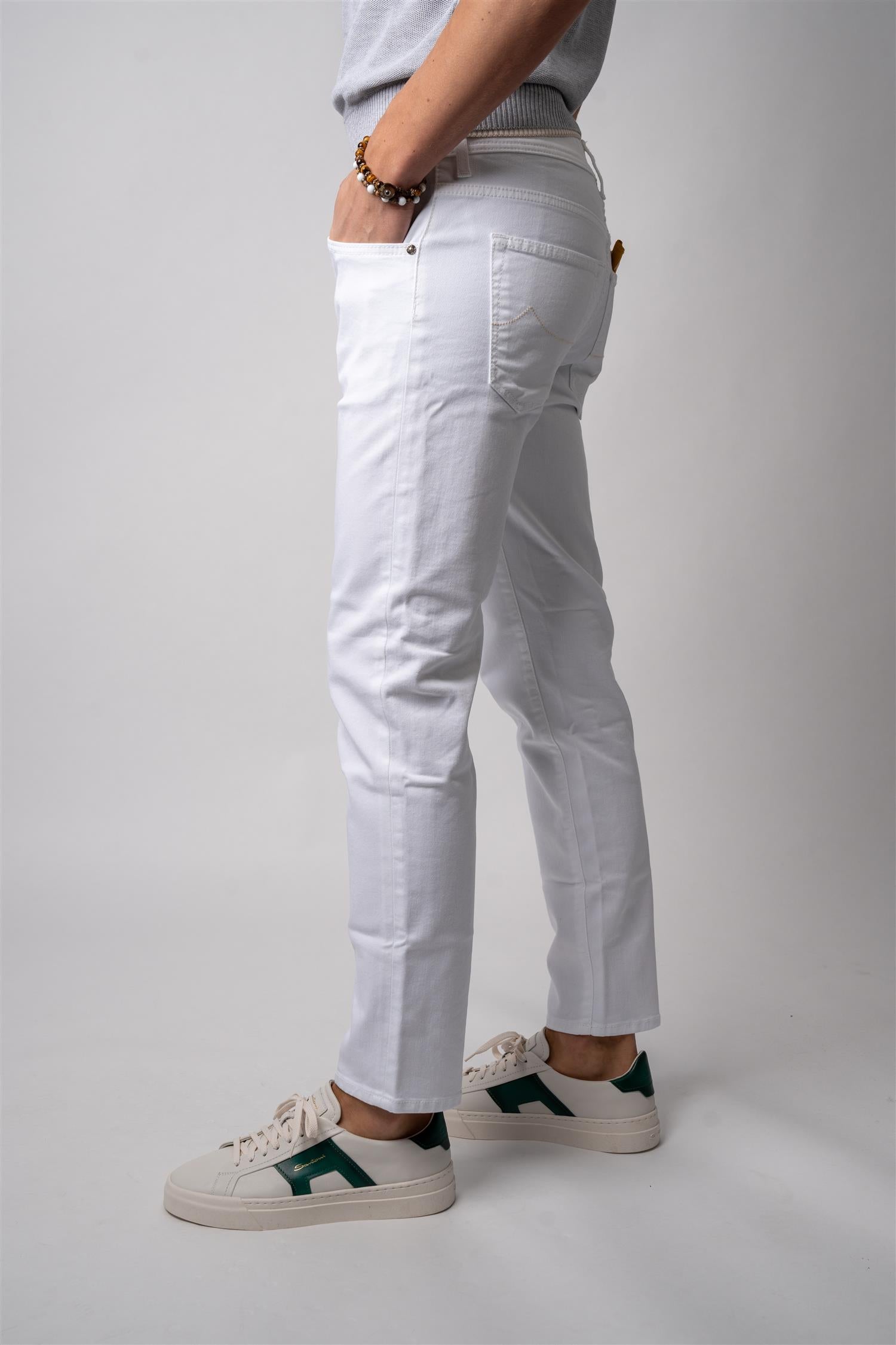 Slim Cropped Carrot - Hvit