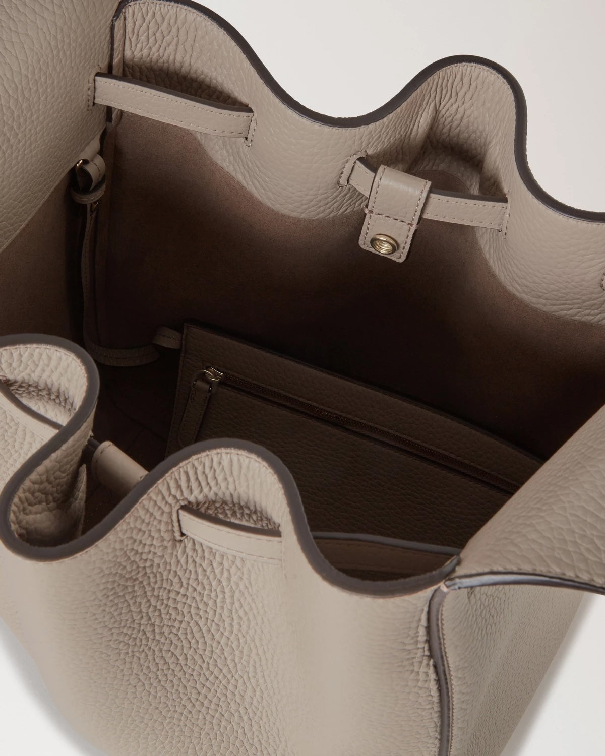 Lyra Bucket Cashmere Taupe Heavy Grain