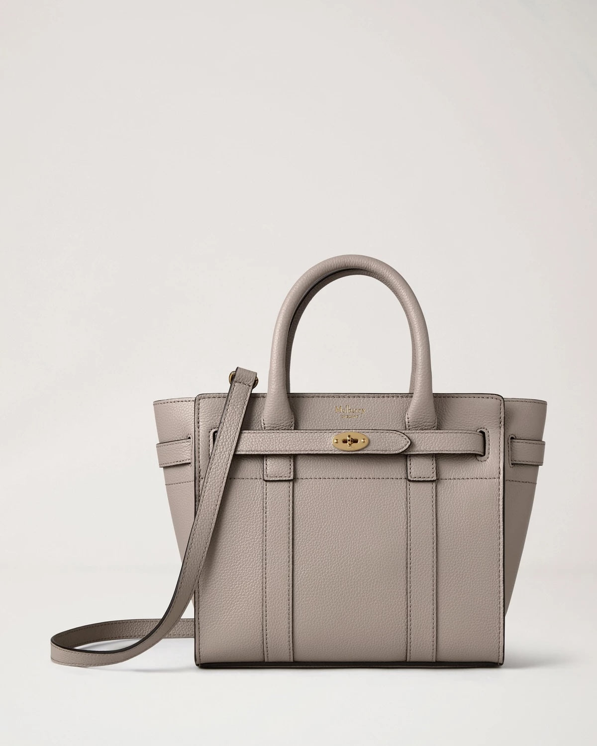 Mini Zipped Bayswater Cashmere Taupe Small Classic Grain