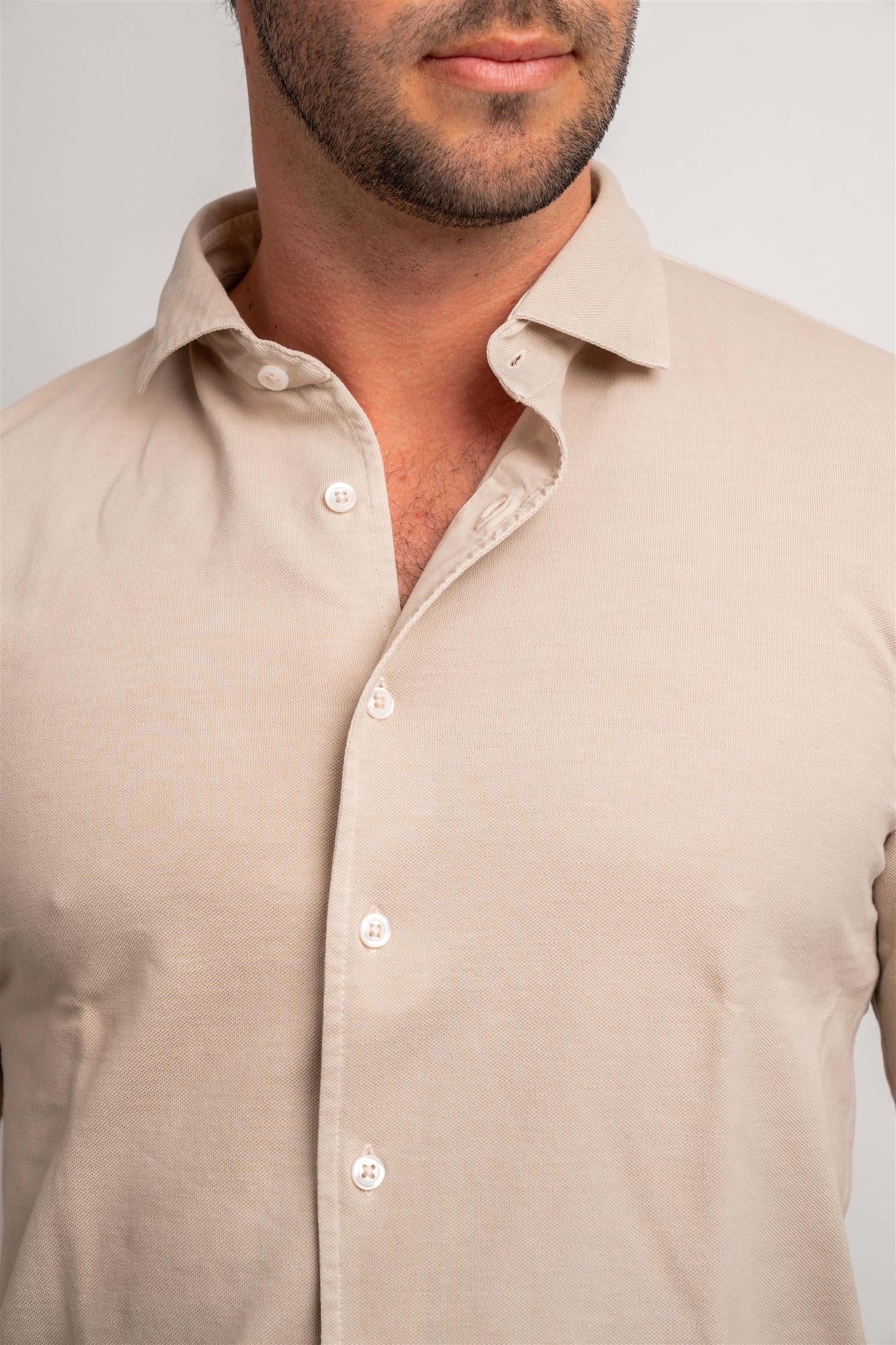 Pique Shirt - Beige