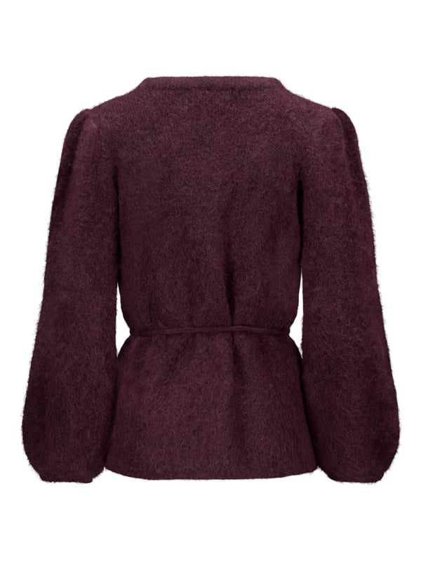 Fredrikke Chunky Cardigan Red Wine