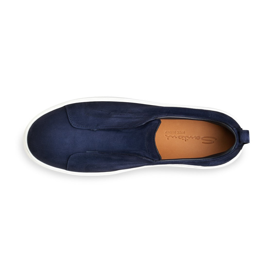 Suede Slip On Sneaker - Navy