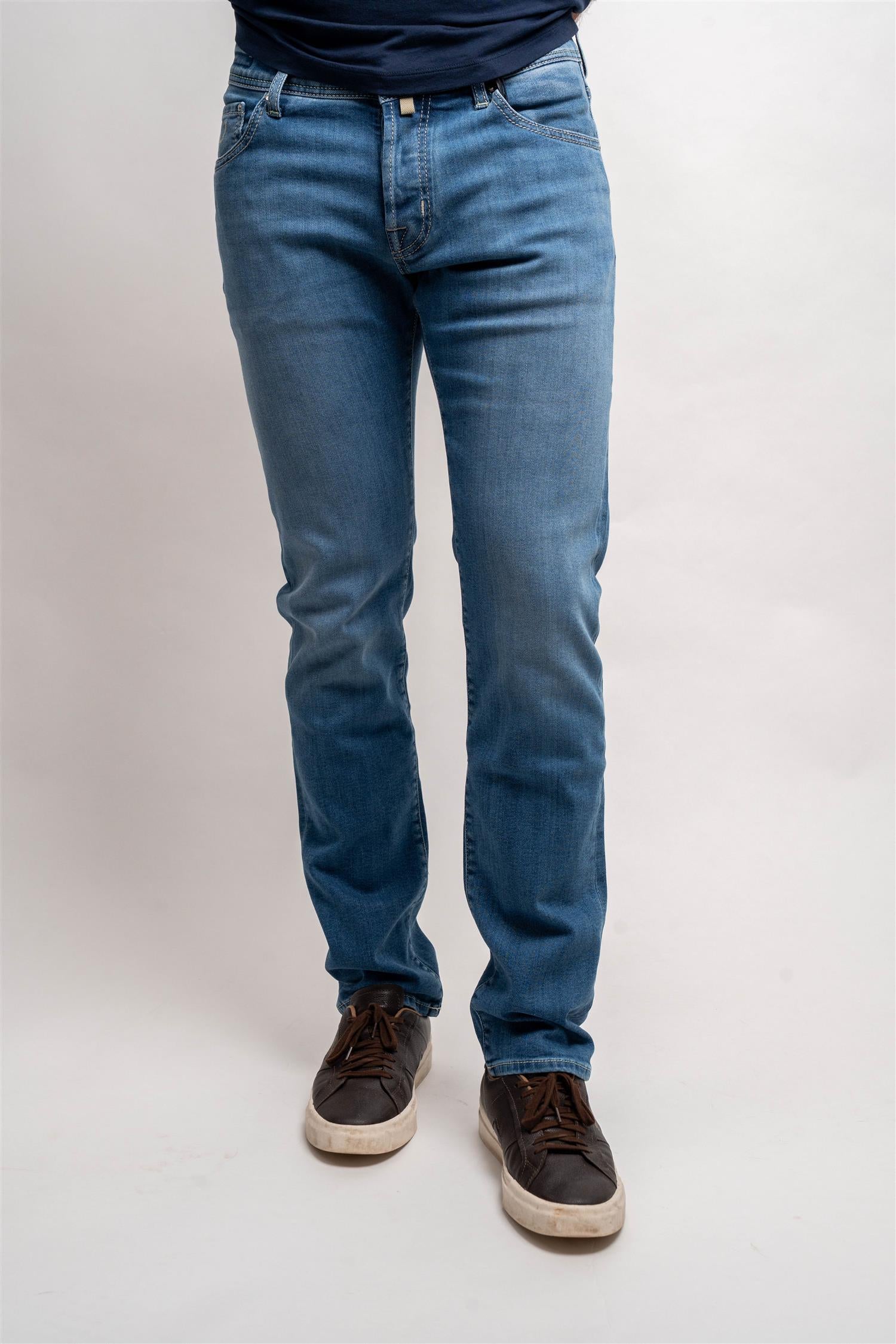 Nick Medium Blue - Grønn Patch