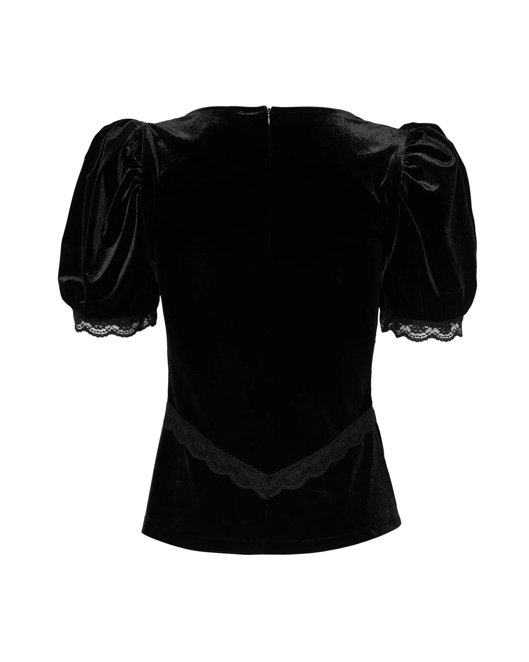 Francis Velvet Top - Black