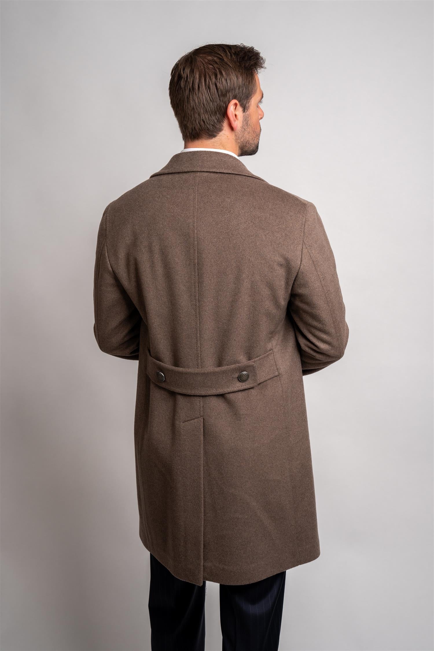 Thomas Coat Cashmere - Brown