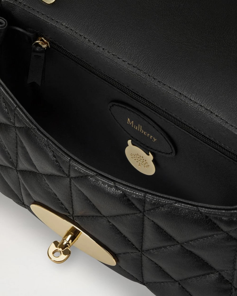 Lily - Black Quilted Vesta Nappa