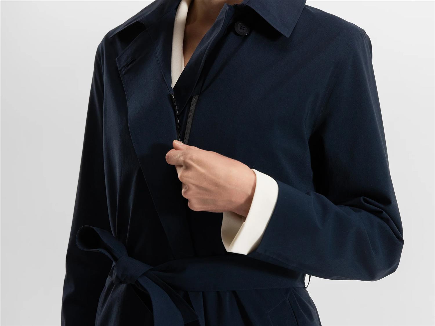 Skylar Trench Coat Navy