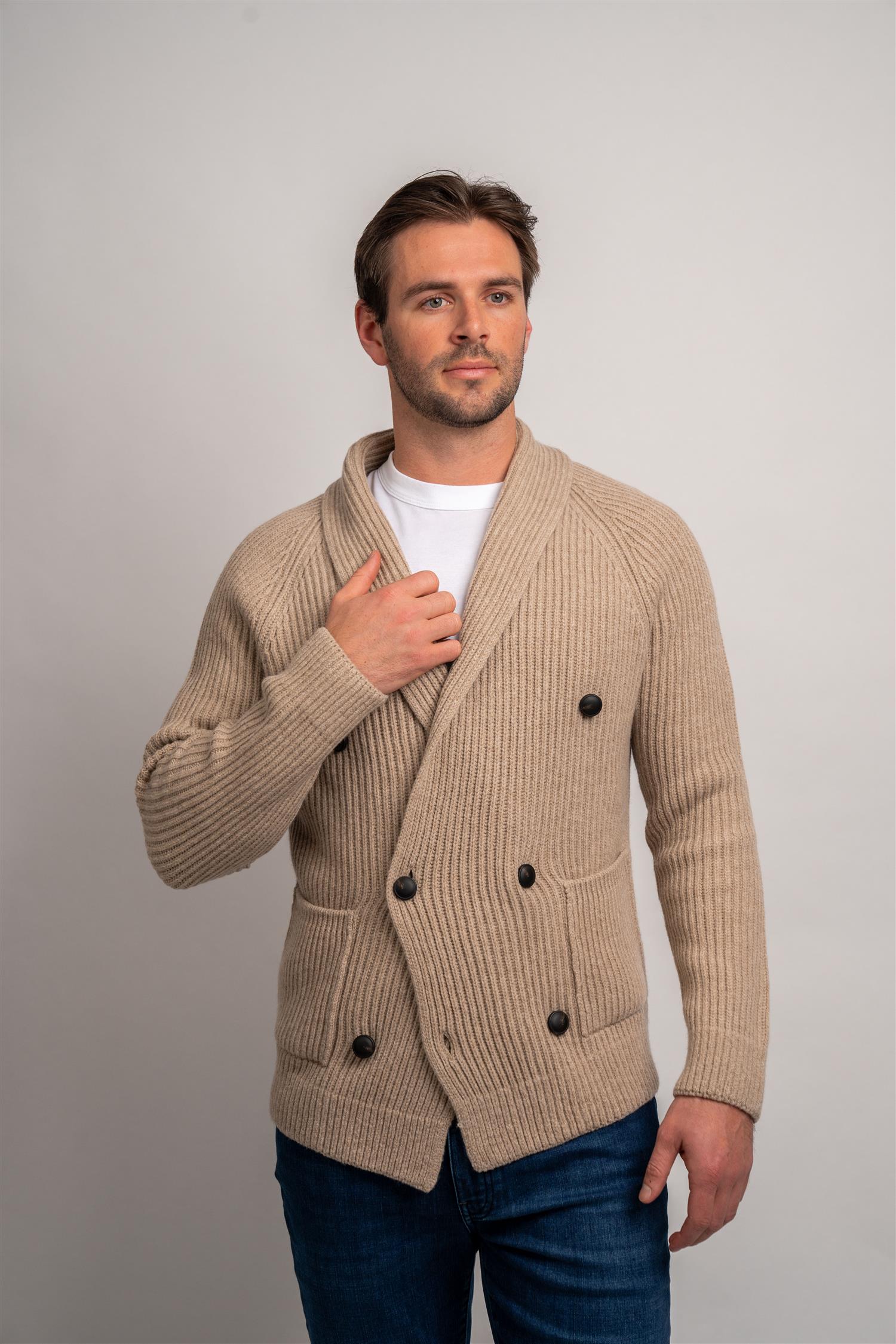 Cardigan Double Breasted - Beige