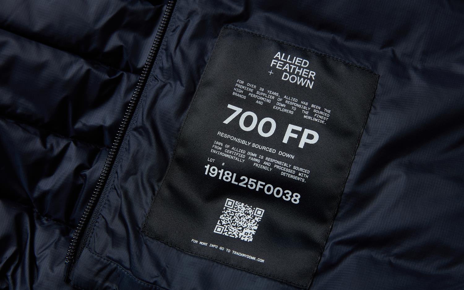 Spray Hybrid Down Hood - Dark Navy