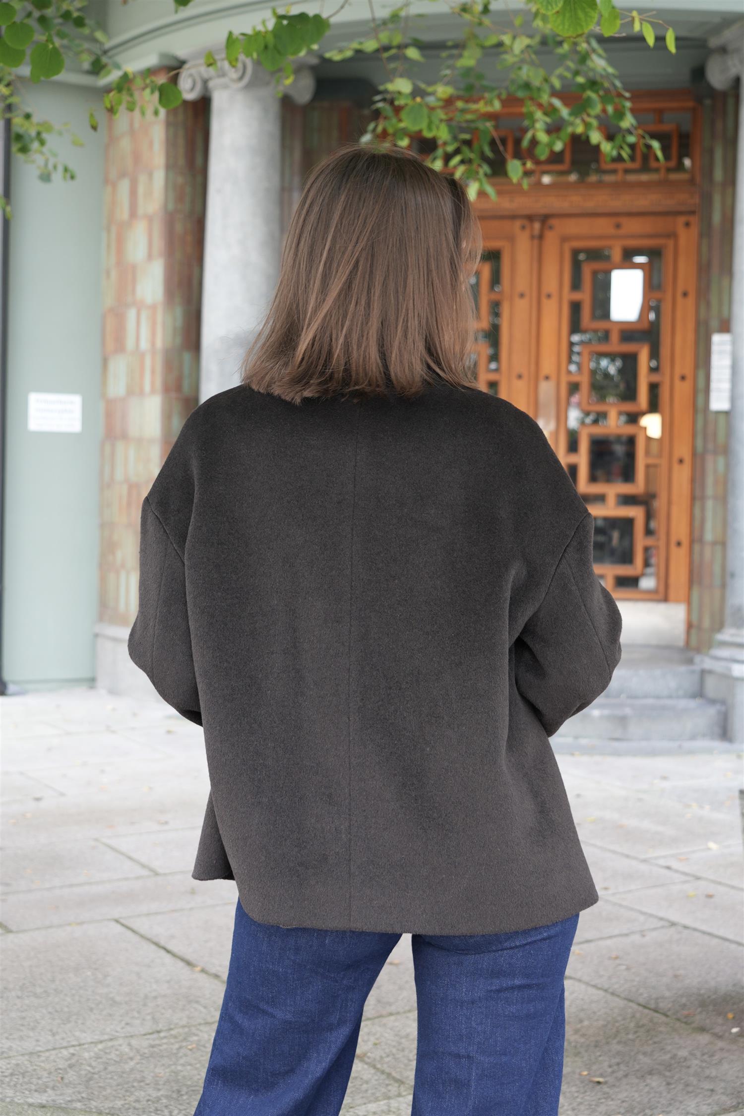 Short Coat - Dark Brown