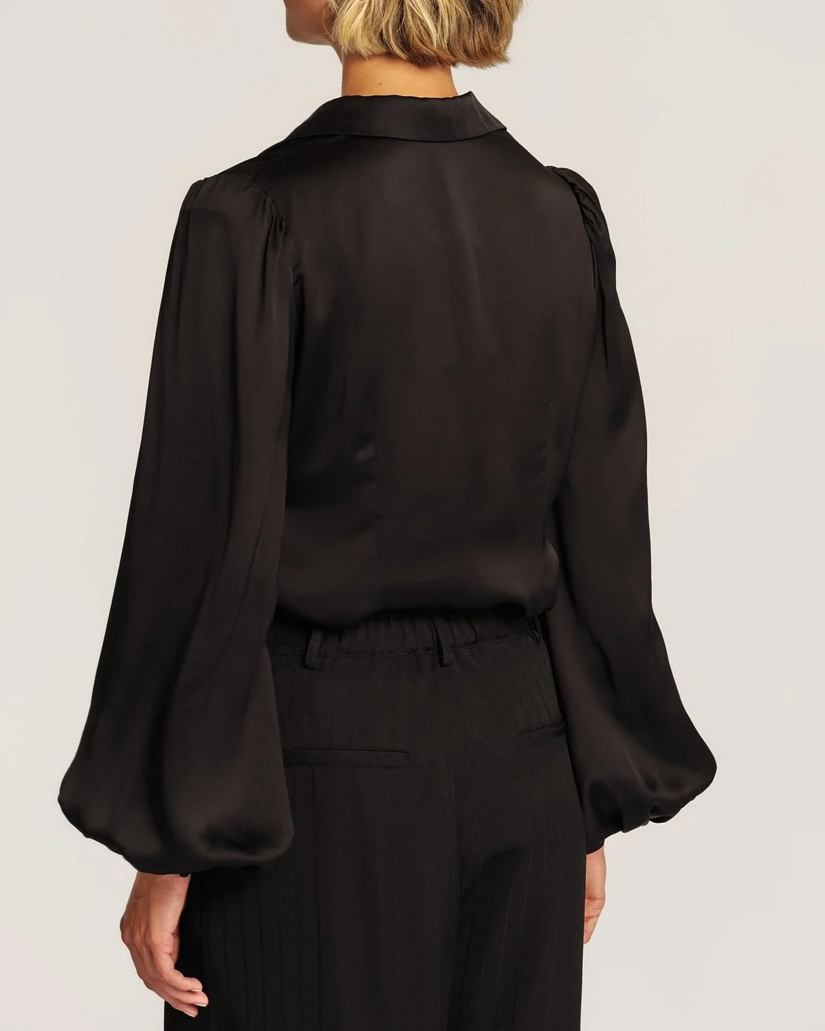 Satin Shirt - Black