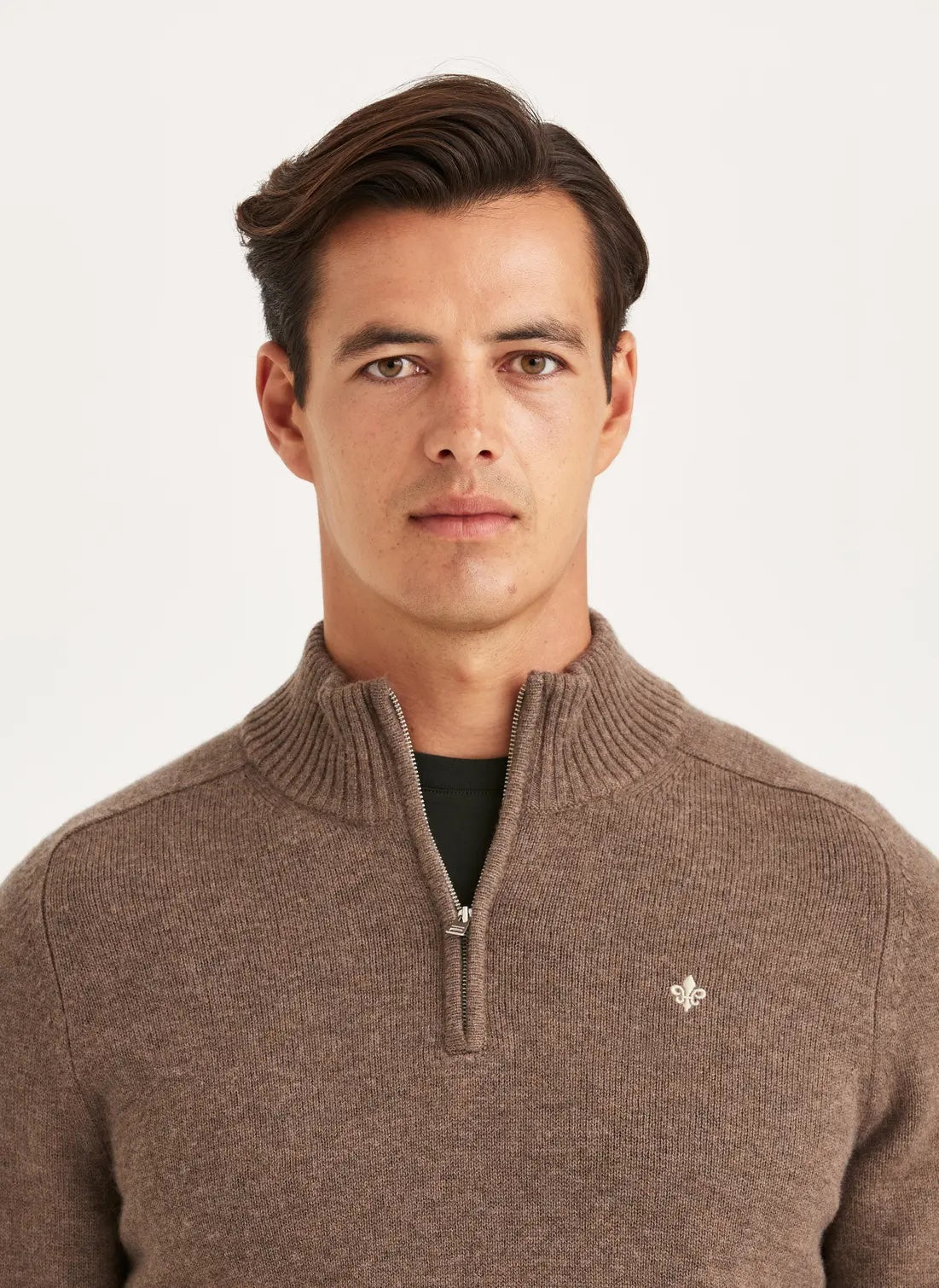New Hertford Half Zip - Brown