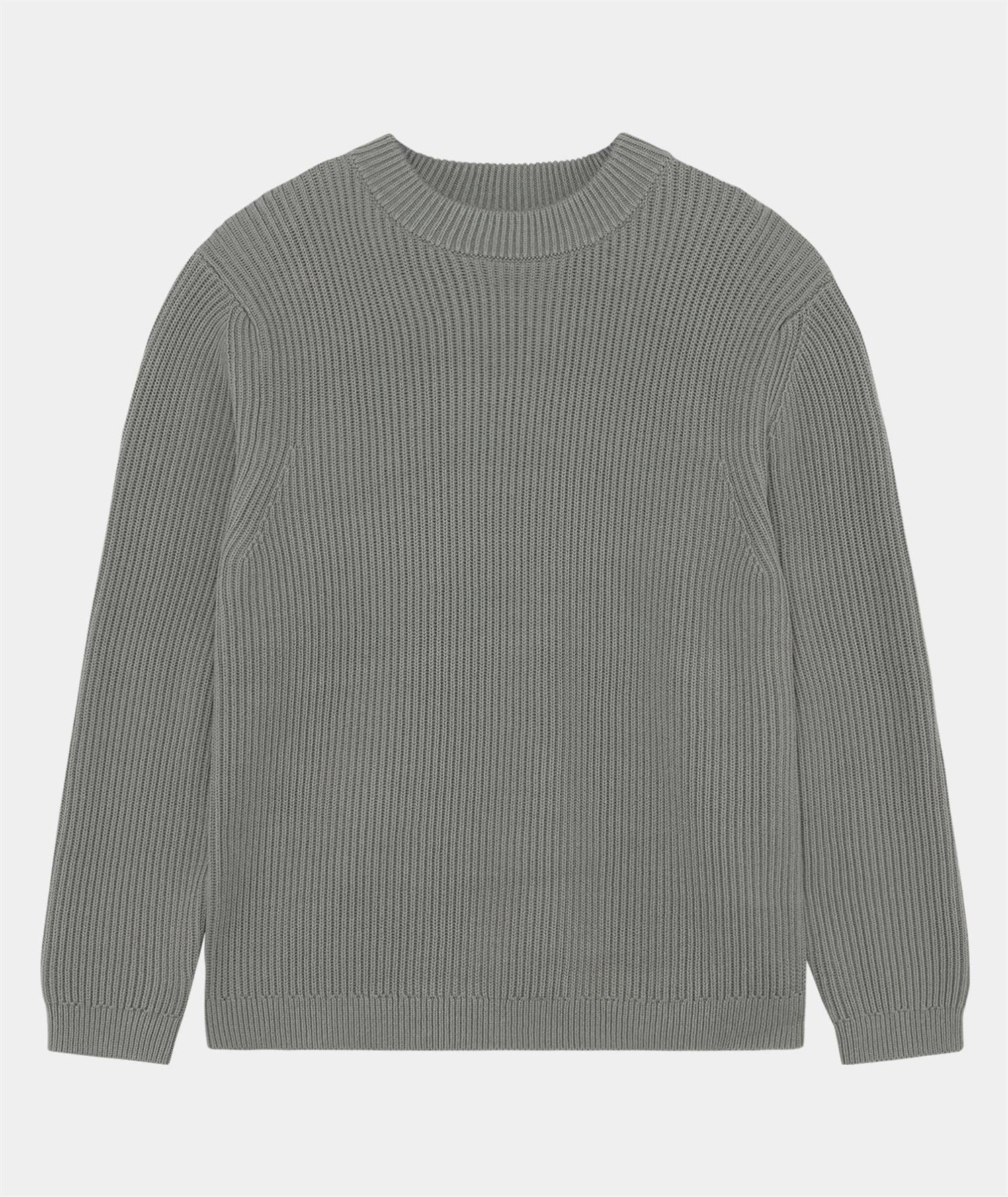 Boxy Cotton Knit - Dusty Green