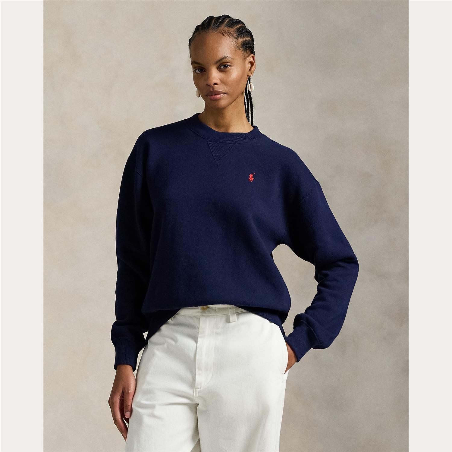 Fleece Crewneck Cruise Navy