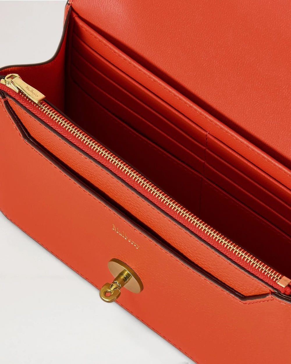 Small Darley Small Classic Grain Coral Orange