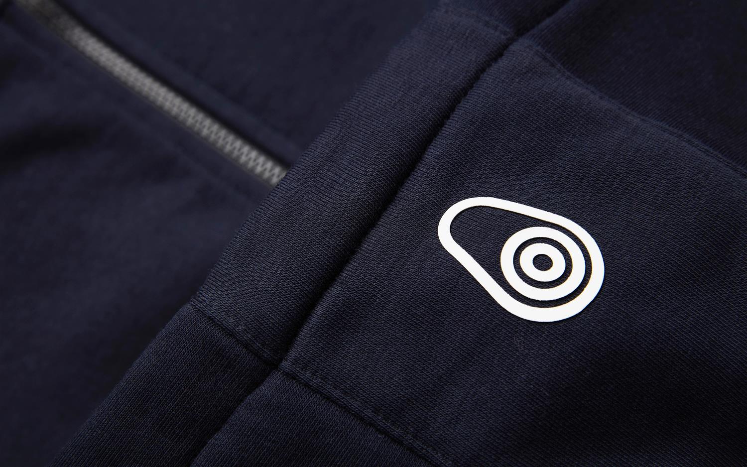 Bowman Logo Zip Hood - Dark Navy