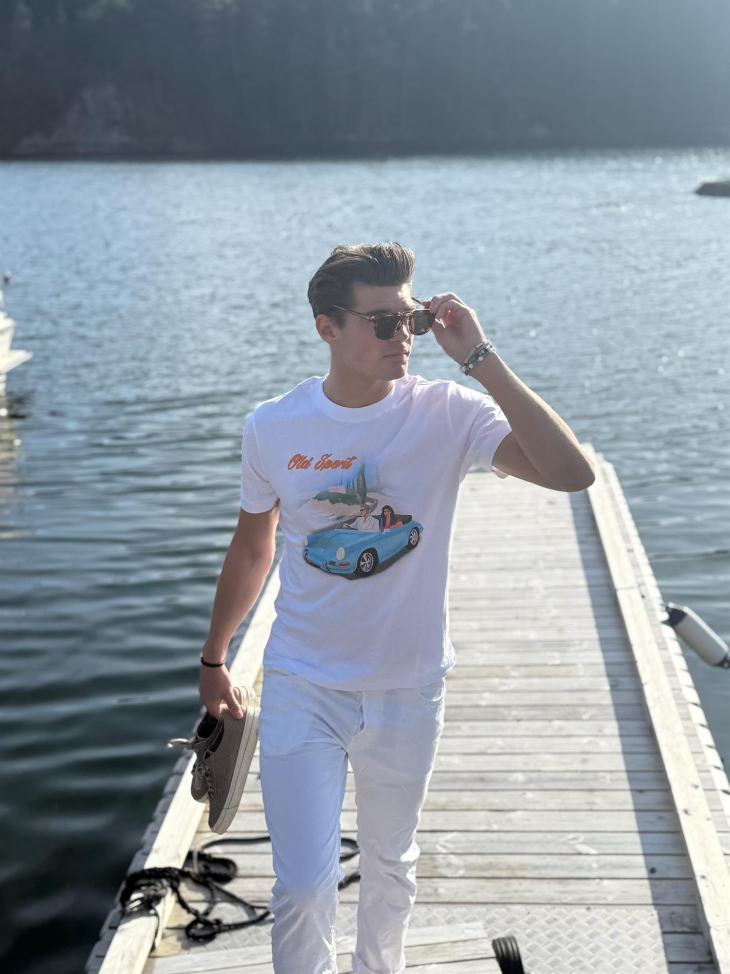 Old Sport Tee - Hvit