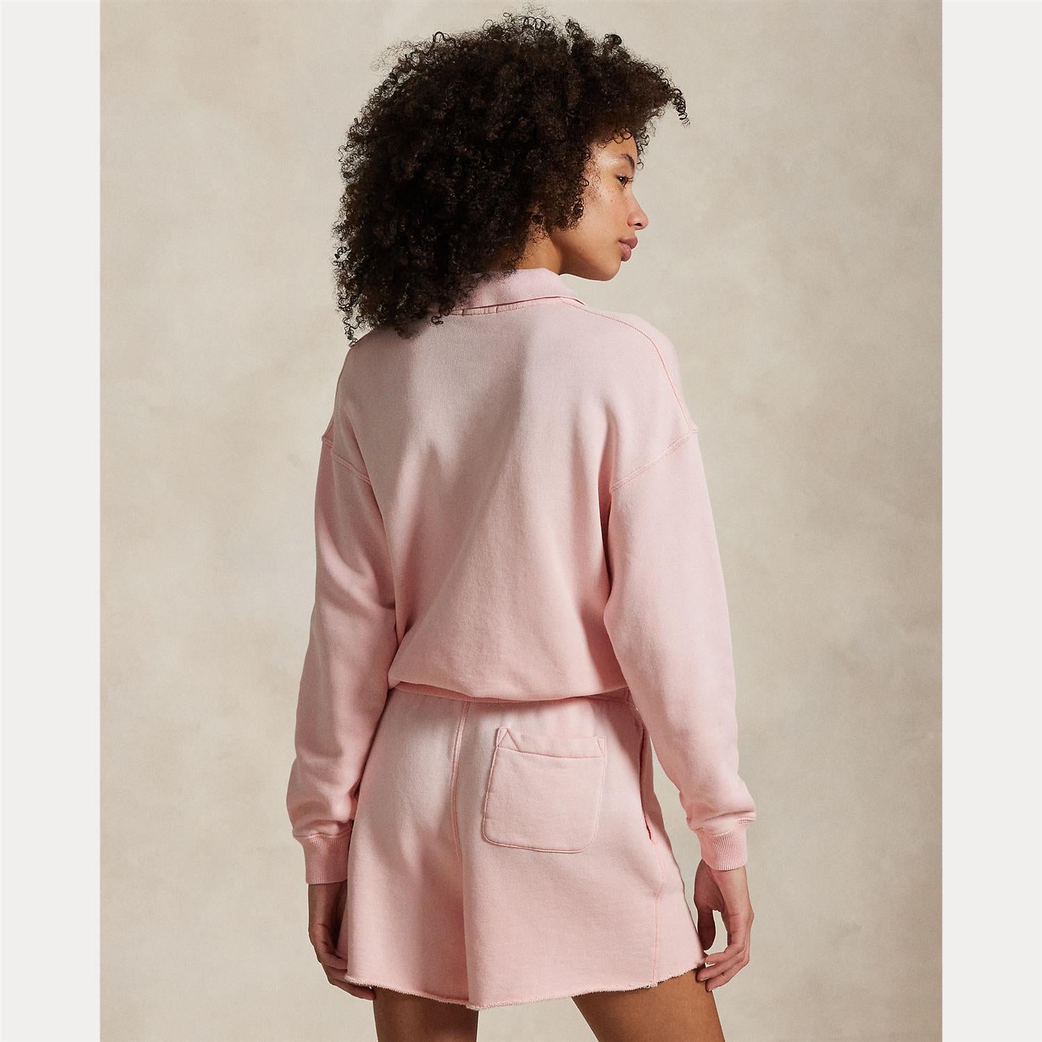 Lightweight Fleece Long-Sleeve Polo