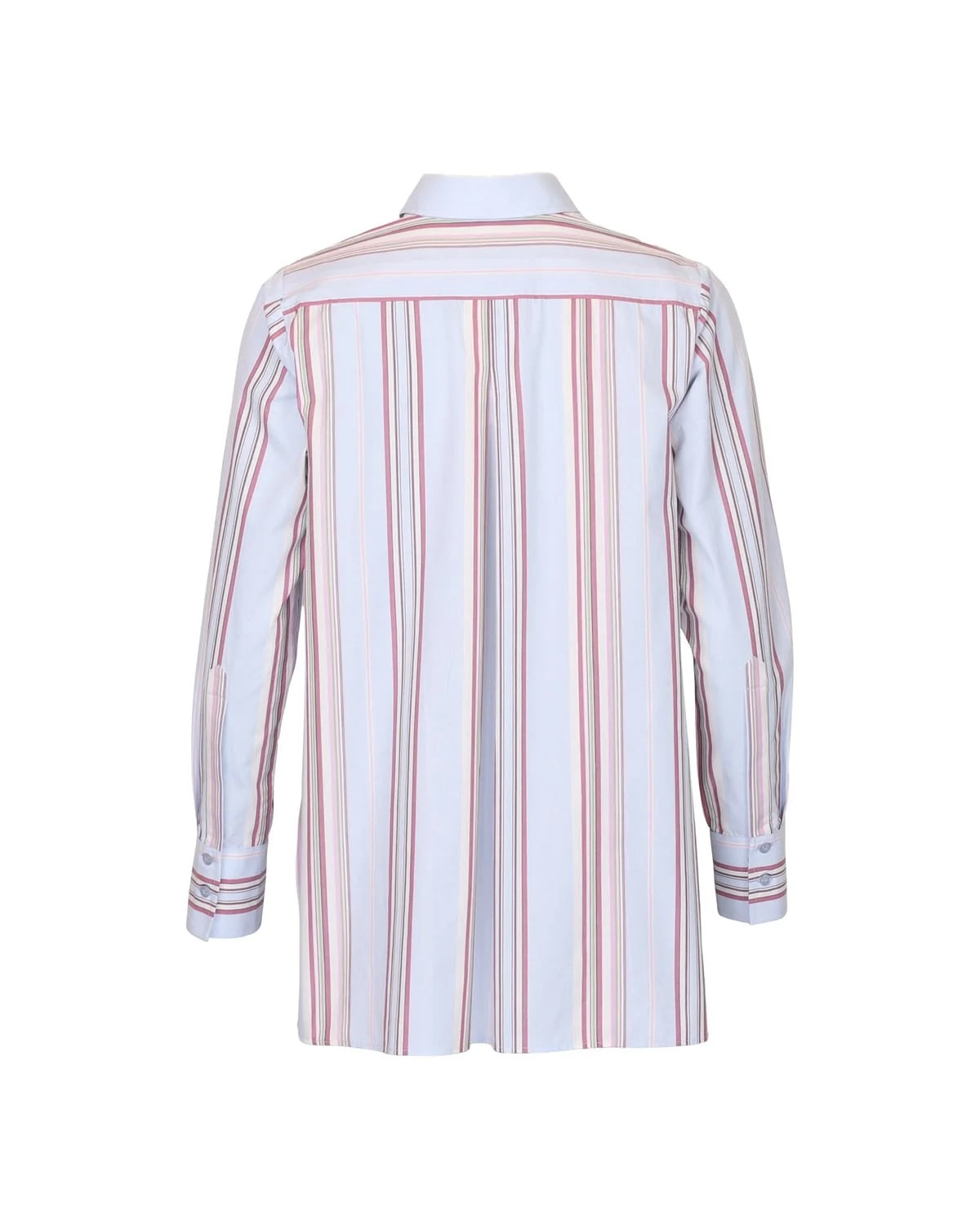 Poplin Relaxed Shirt - Blue Stripes